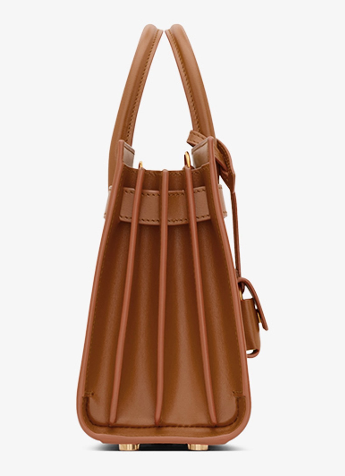 Saint Laurent Sac De Jour Nano handtas van kalfsleer - detail 3 bruin