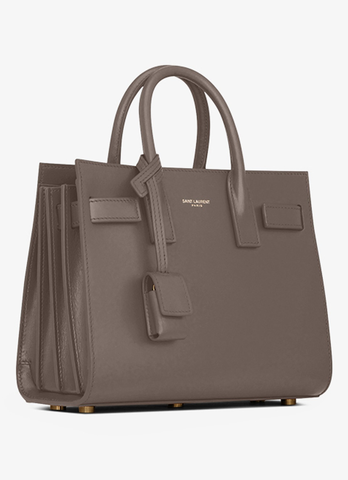 Saint Laurent Sac De Jour Nano handtas van kalfsleer - detail 4 taupe