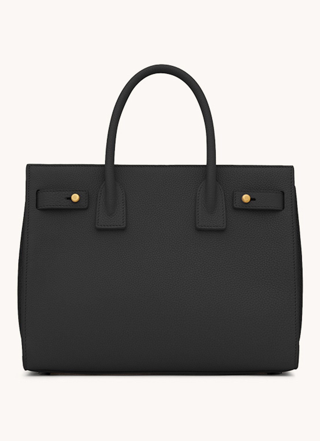 Saint Laurent Sac De Jour Supple Baby handtas van kalfsleer - detail zwart