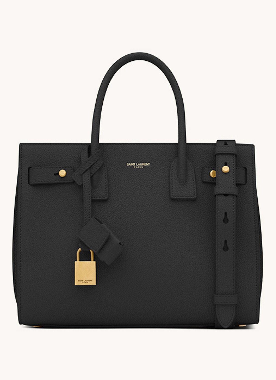 Saint Laurent Sac De Jour Supple Baby handtas van kalfsleer - voorkant 5 zwart