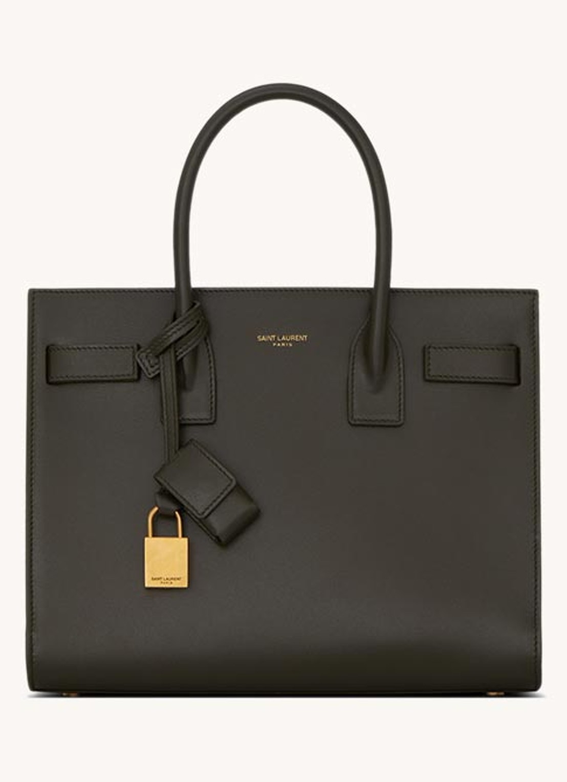 Saint Laurent Sac De Jour Supple Baby handtas van kalfsleer - voorkant 2 antraciet