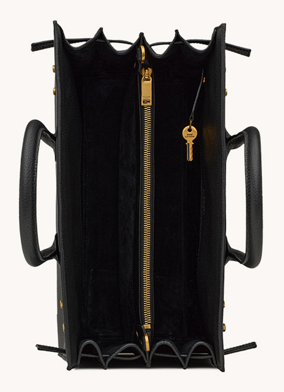 Saint Laurent Sac de Jour Supple Small handtas van kalfsleer - detail 4 zwart