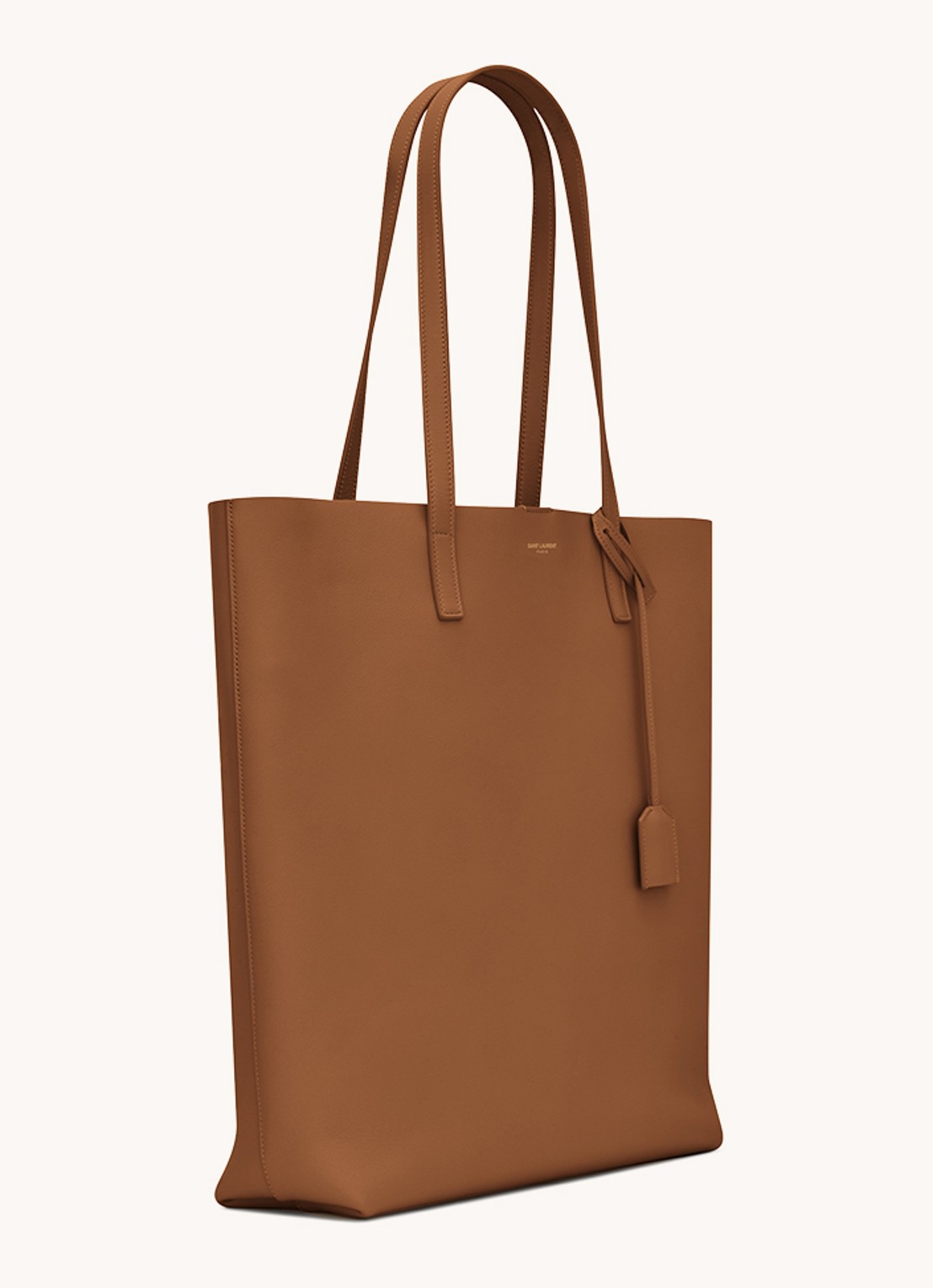 Saint Laurent Shopper van kalfsleer - detail 4 cognac