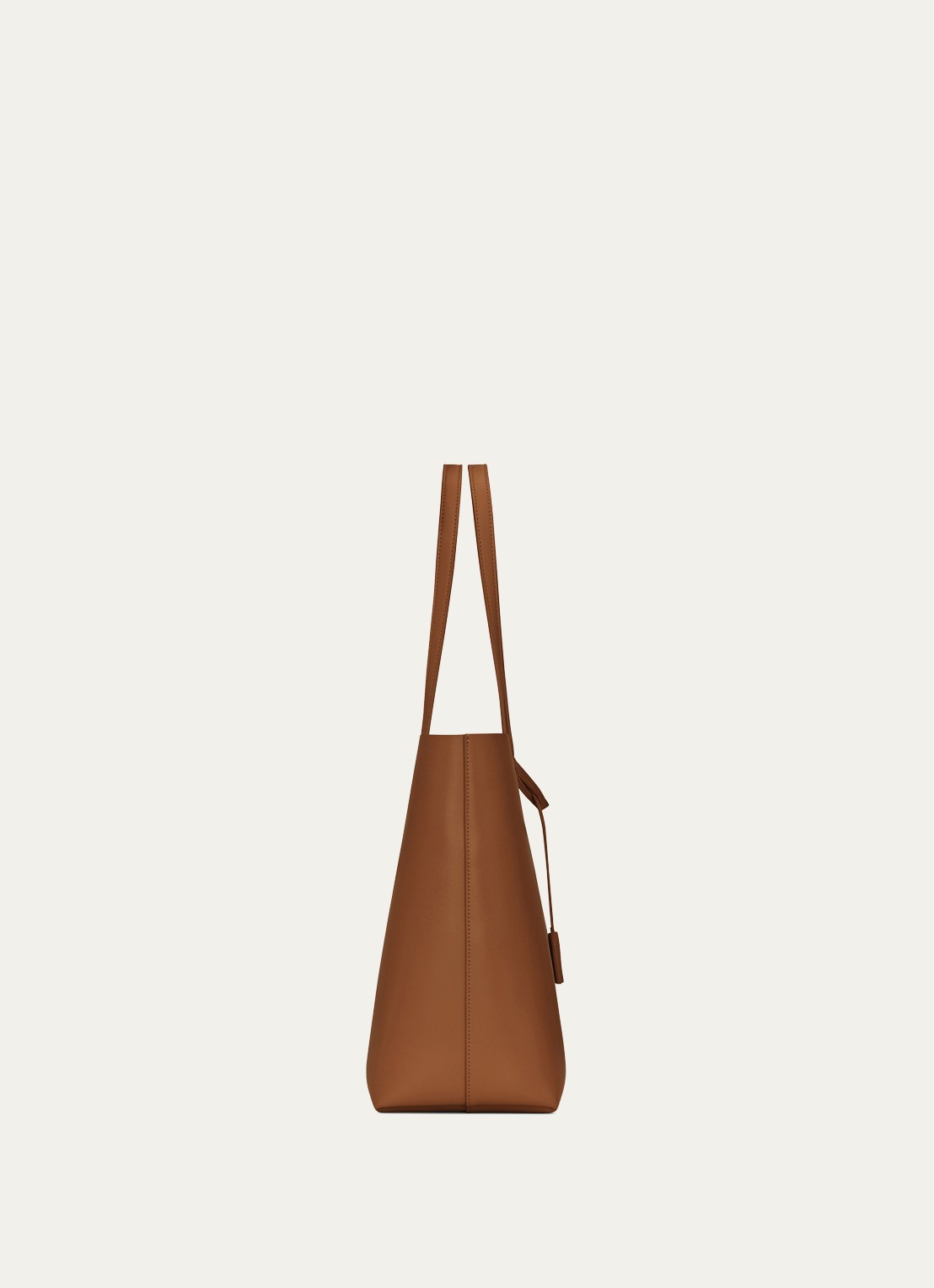 Saint Laurent Shopping schoudertas van kalfsleer met uitneembaar etui - detail 5 cognac