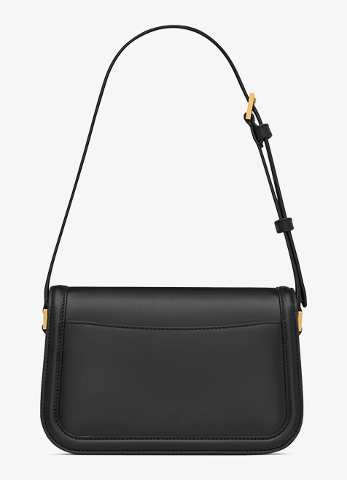 Saint Laurent Solferino Mini schoudertas van kalfsleer - achterkant 2 zwart