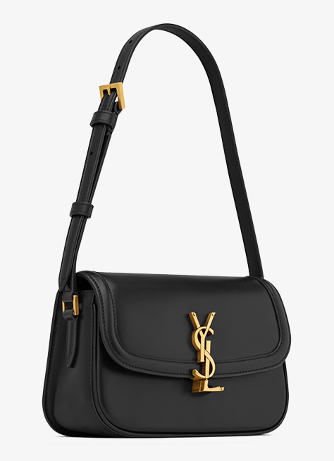 Saint Laurent Solferino Mini schoudertas van kalfsleer - detail 3 zwart