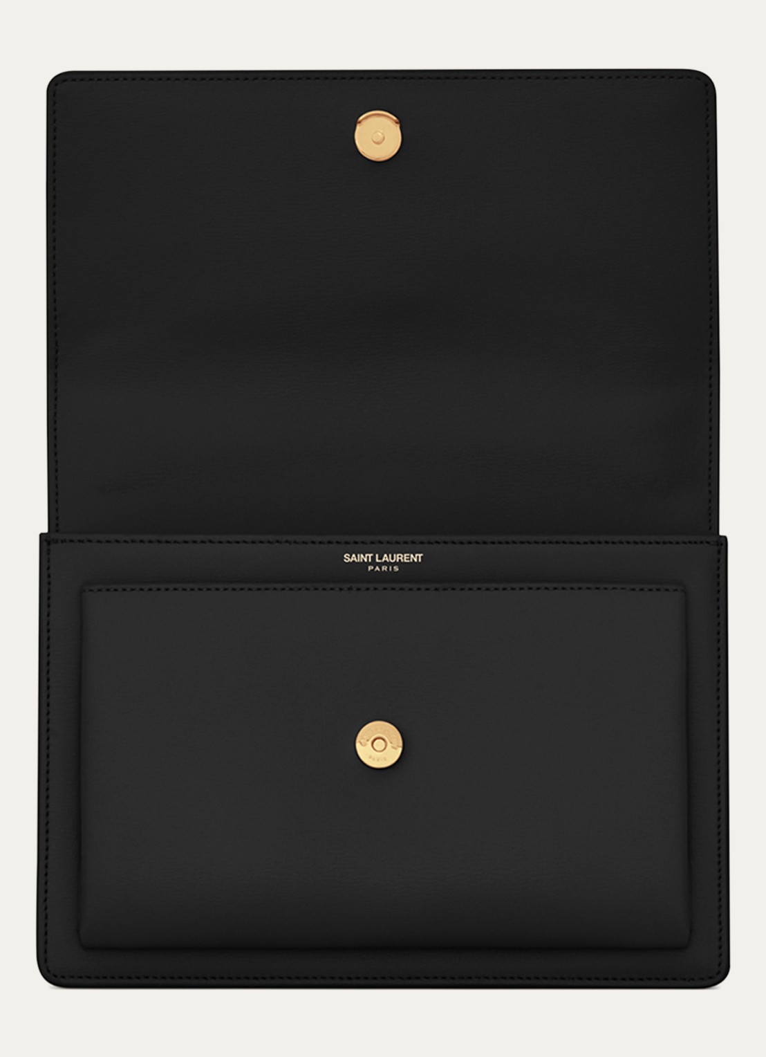 Saint Laurent Sunset Medium handtas van kalfsleer - detail 3 zwart
