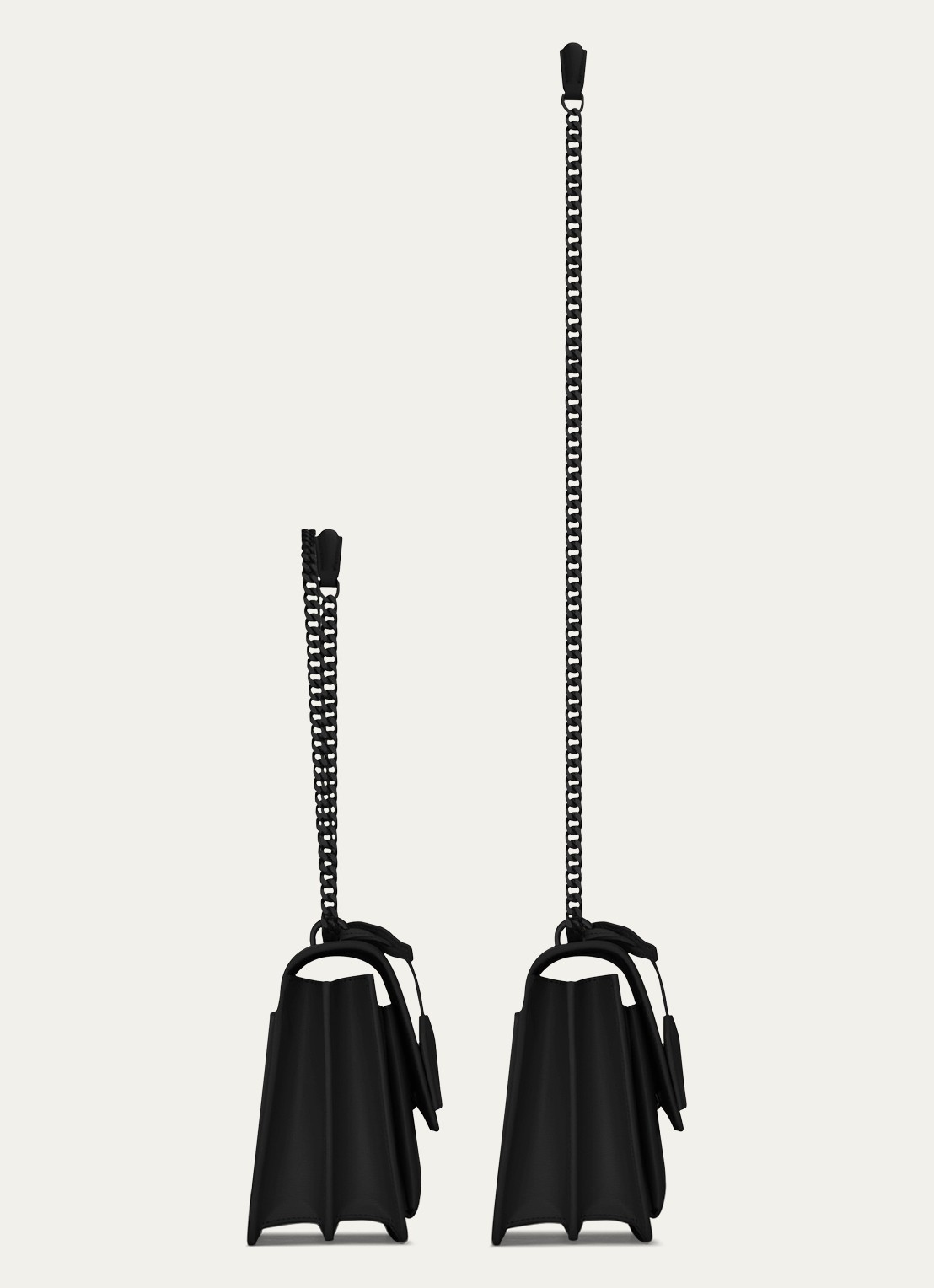 Saint Laurent Sunset Medium schoudertas van kalfsleer - detail 2 zwart