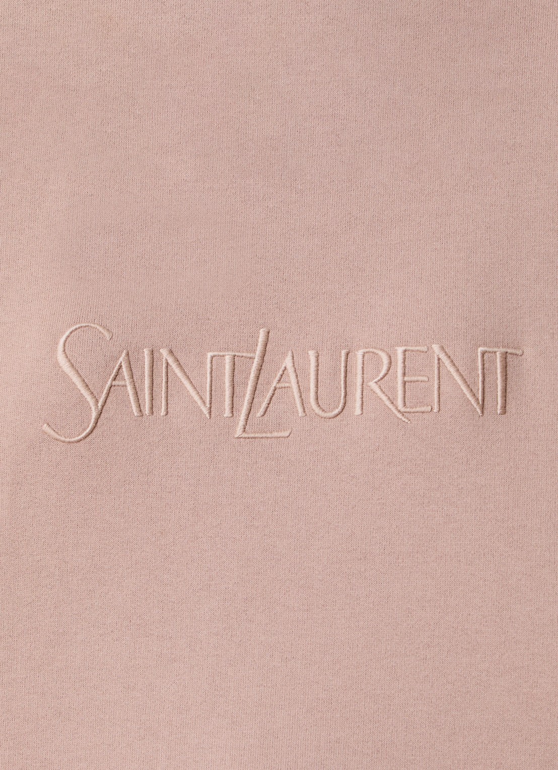 Saint Laurent Sweater met logoborduring - detail 2 oudroze