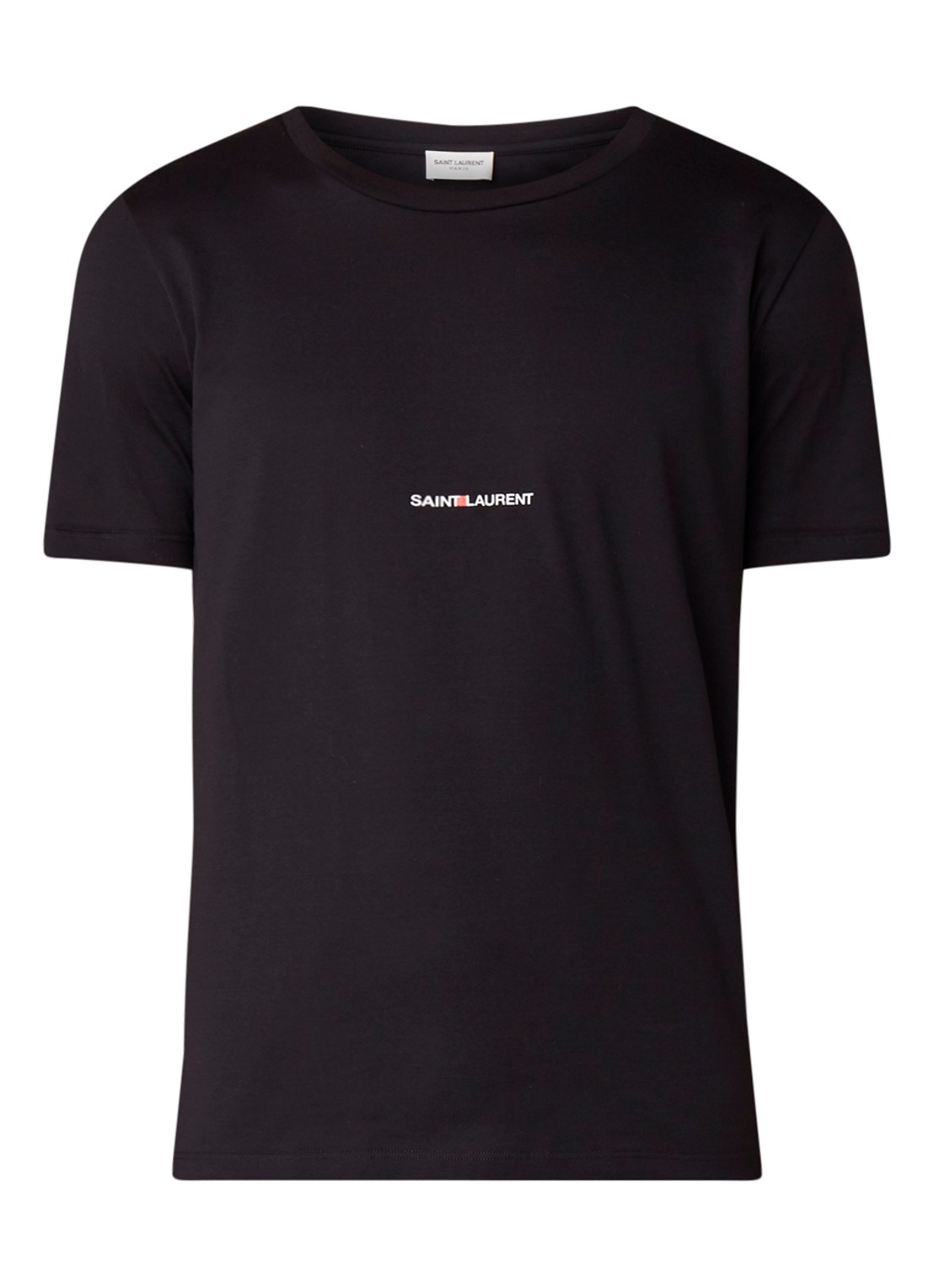 Saint Laurent T-shirt met logoprint - voorkant zwart