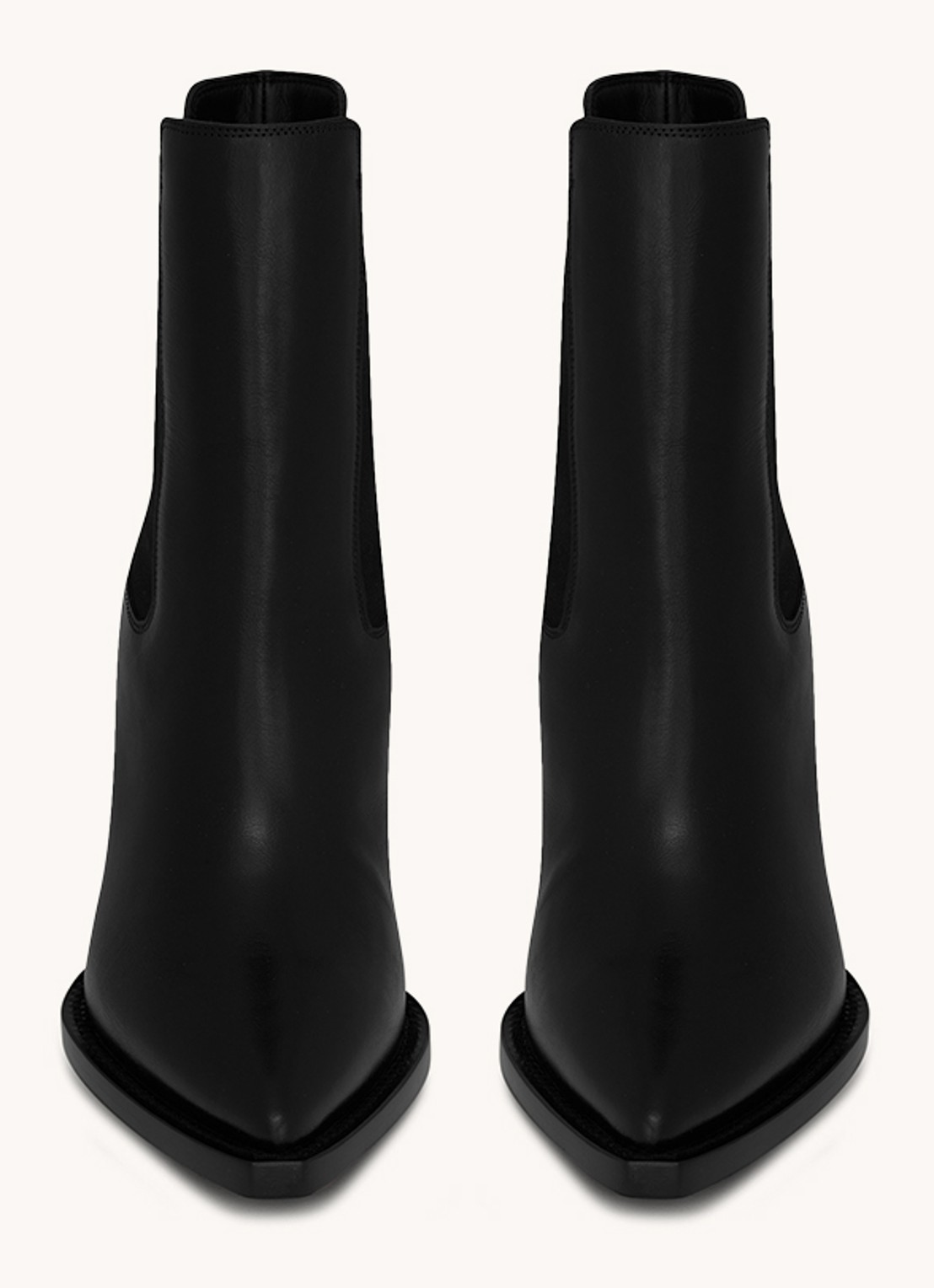 Saint Laurent Theo chelsea boot van kalfsleer - detail zwart