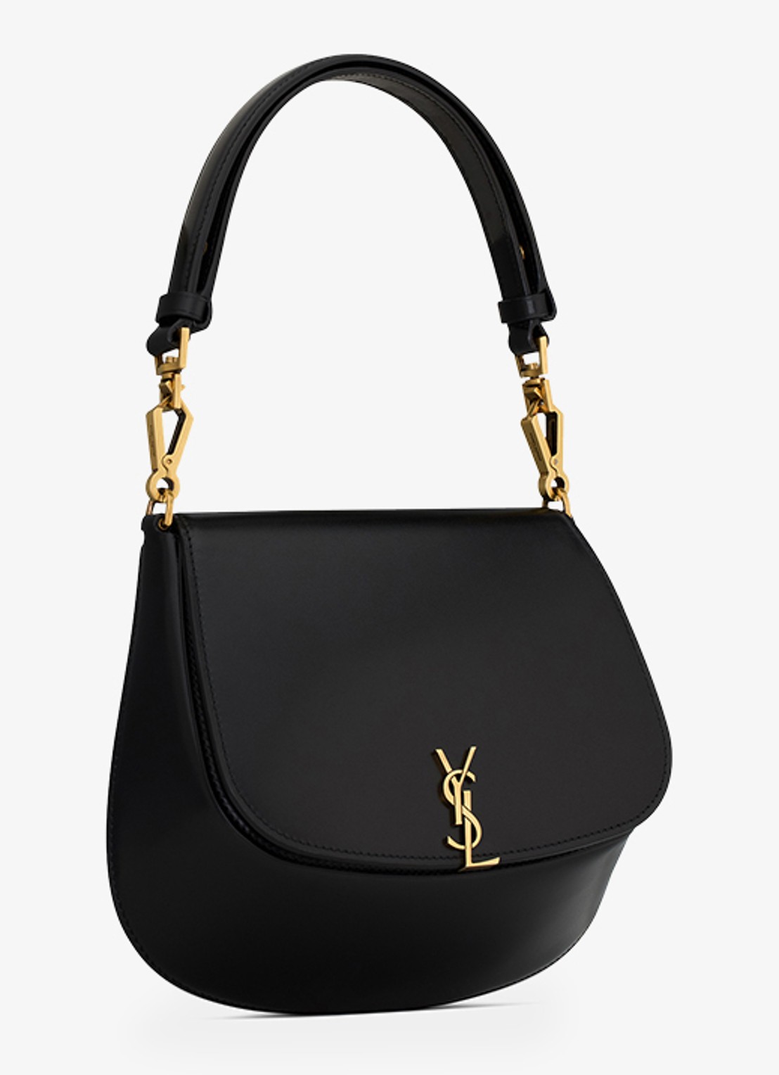 Saint Laurent Top Handle schoudertas van kalfsleer - detail 4 zwart