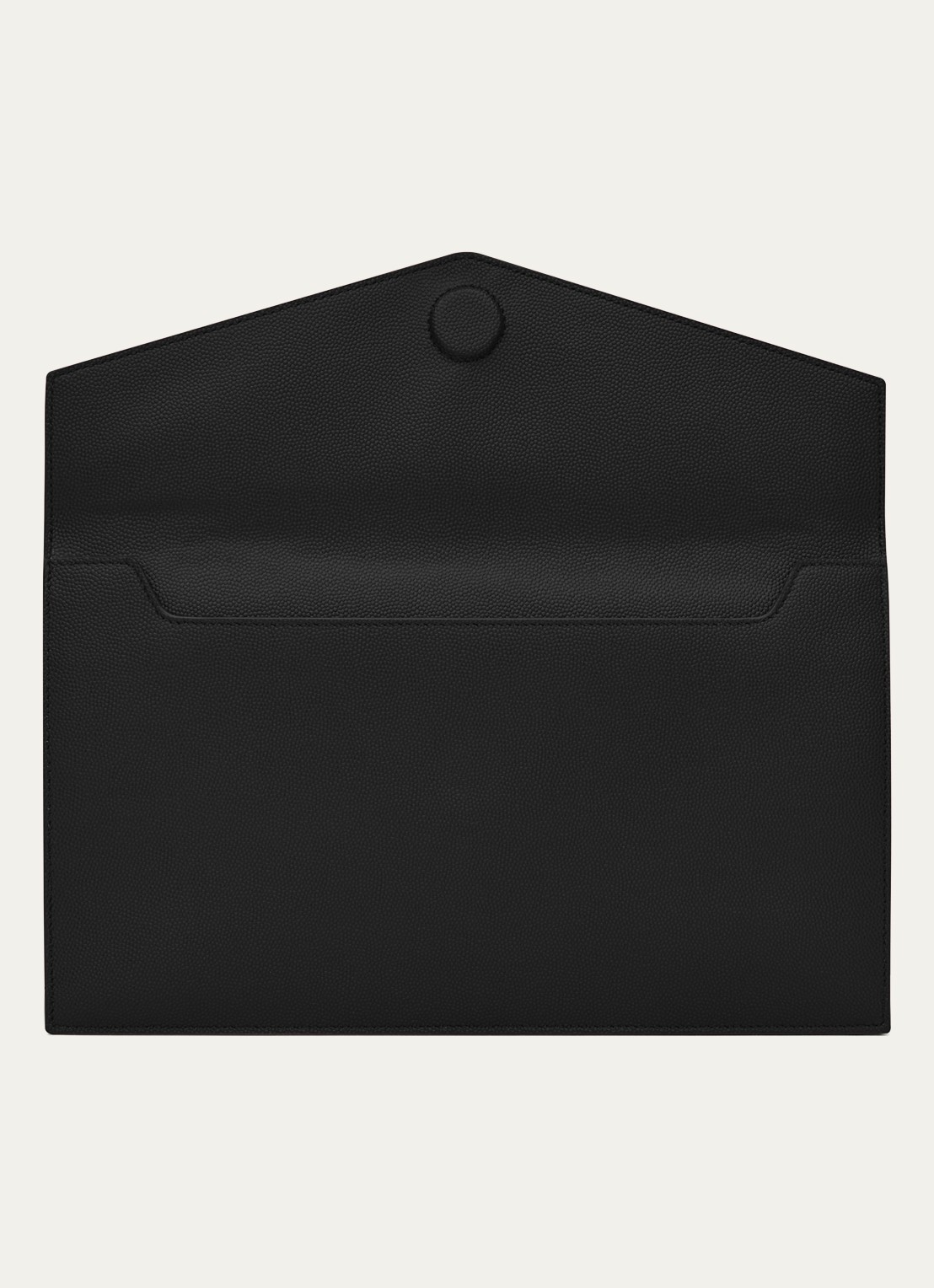 Saint Laurent Uptown clutch van kalfsleer - detail 4 zwart