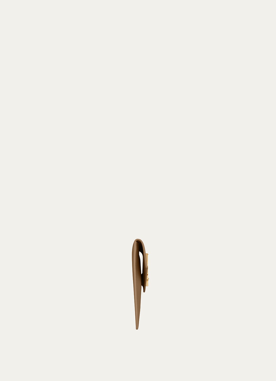 Saint Laurent Uptown clutch van kalfsleer - detail 2 beige