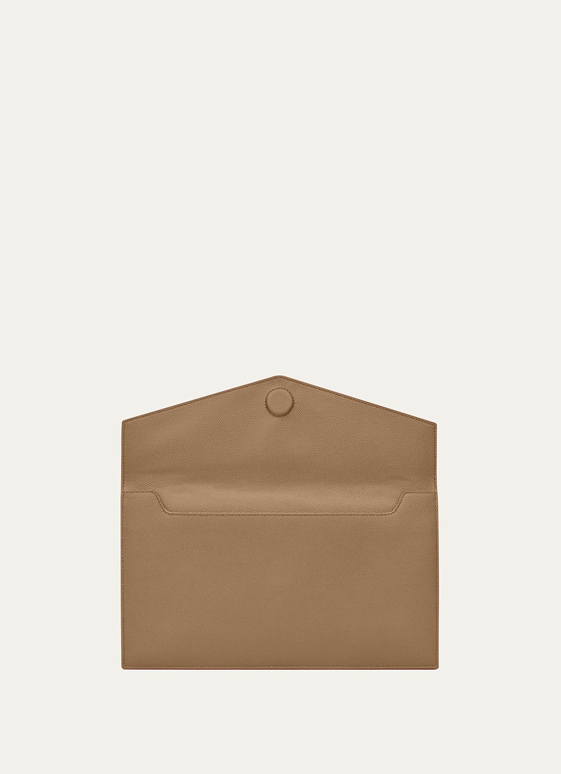 Saint Laurent Uptown clutch van kalfsleer - detail 3 beige
