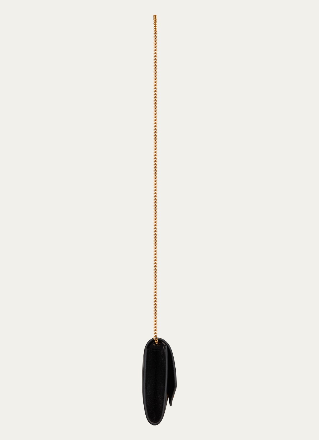 Saint Laurent Uptown portemonnee van kalfsleer met schouderband - detail 4 zwart