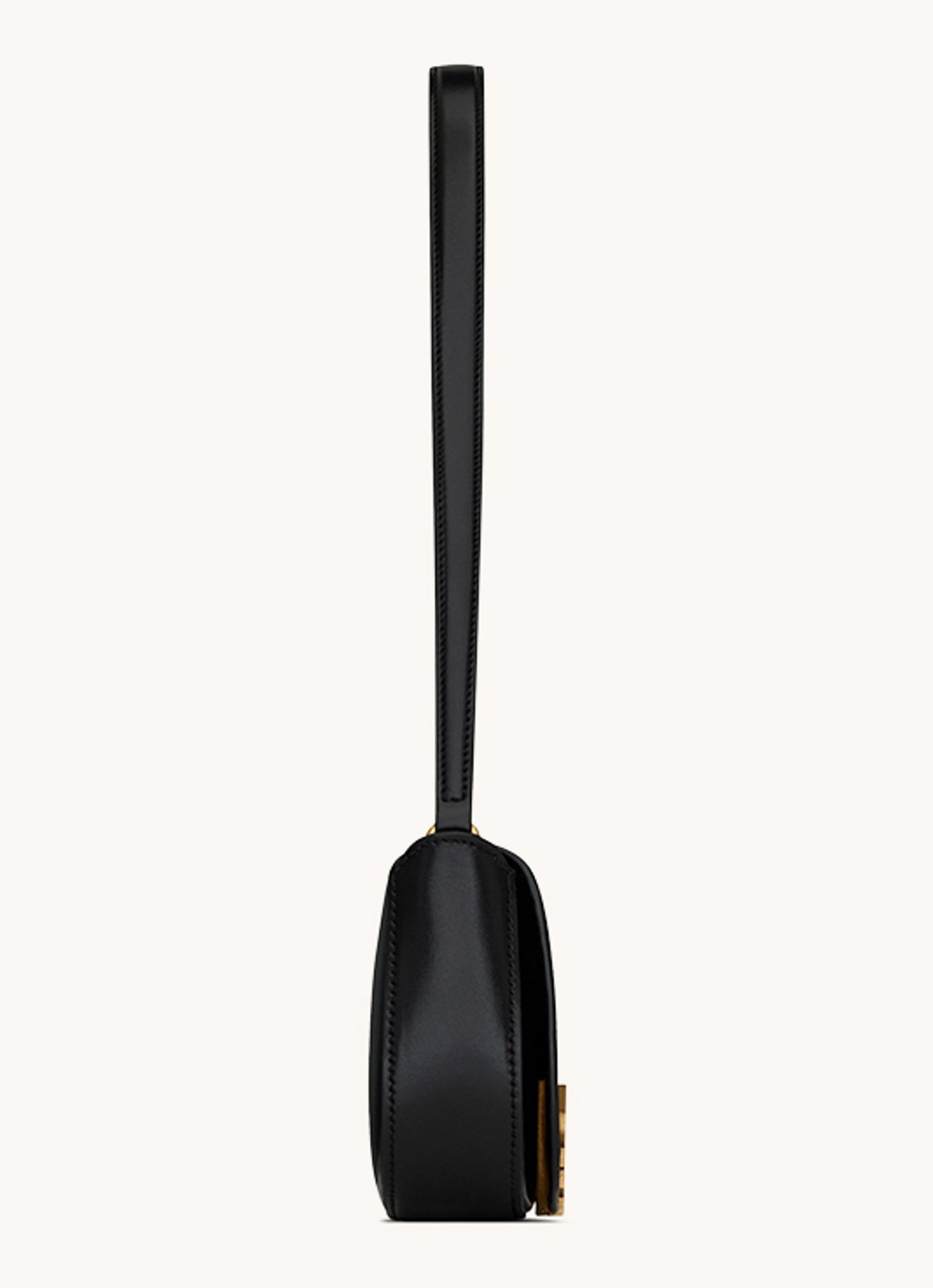 Saint Laurent Voltaire Mini schoudertas van kalfsleer - achterkant zwart