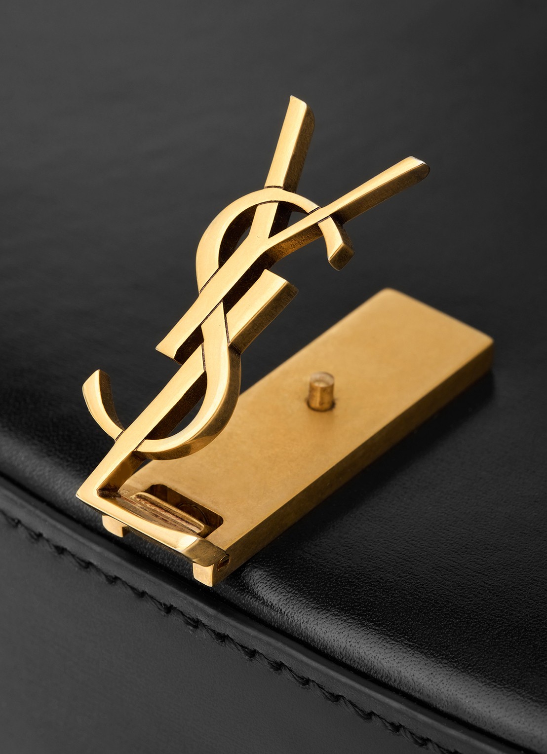 Saint Laurent Voltaire Mini schoudertas van kalfsleer - detail 4 zwart