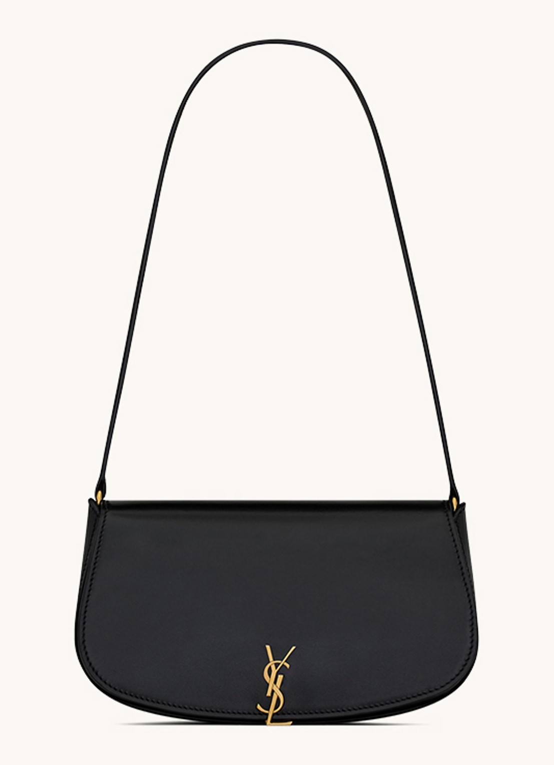 Saint Laurent Voltaire Mini schoudertas van kalfsleer - voorkant 5 zwart