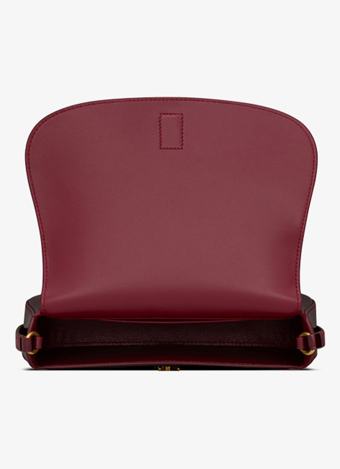 Saint Laurent Voltaire Mini schoudertas van lakleer - detail 7 bordeauxrood