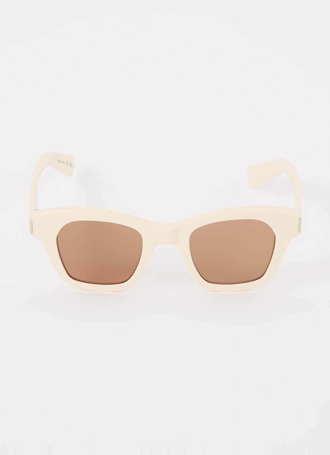 Saint Laurent Wayfarer zonnebril SL592 - detail creme