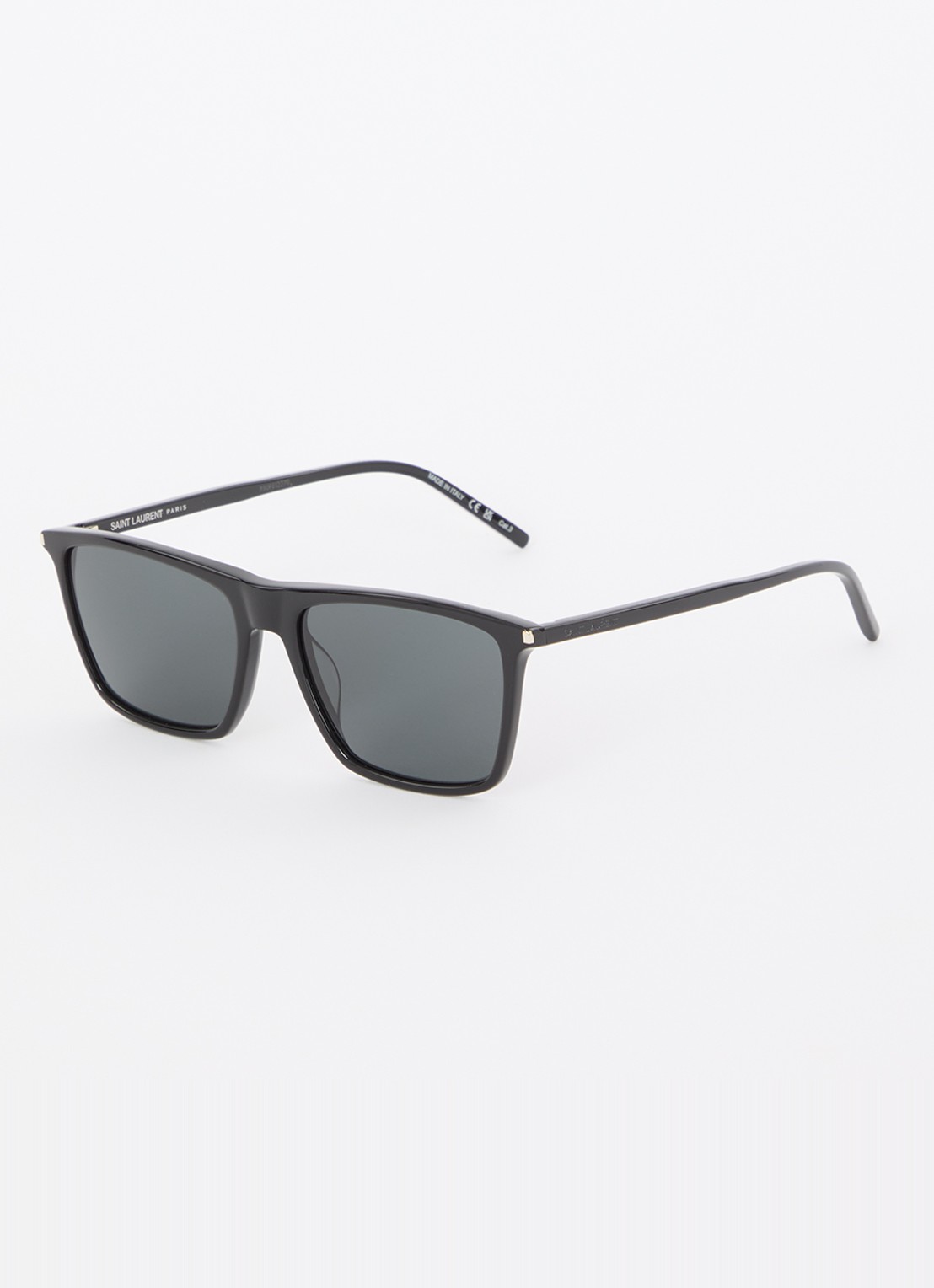 Saint Laurent Wayfarer zonnebril SL668 - voorkant zwart