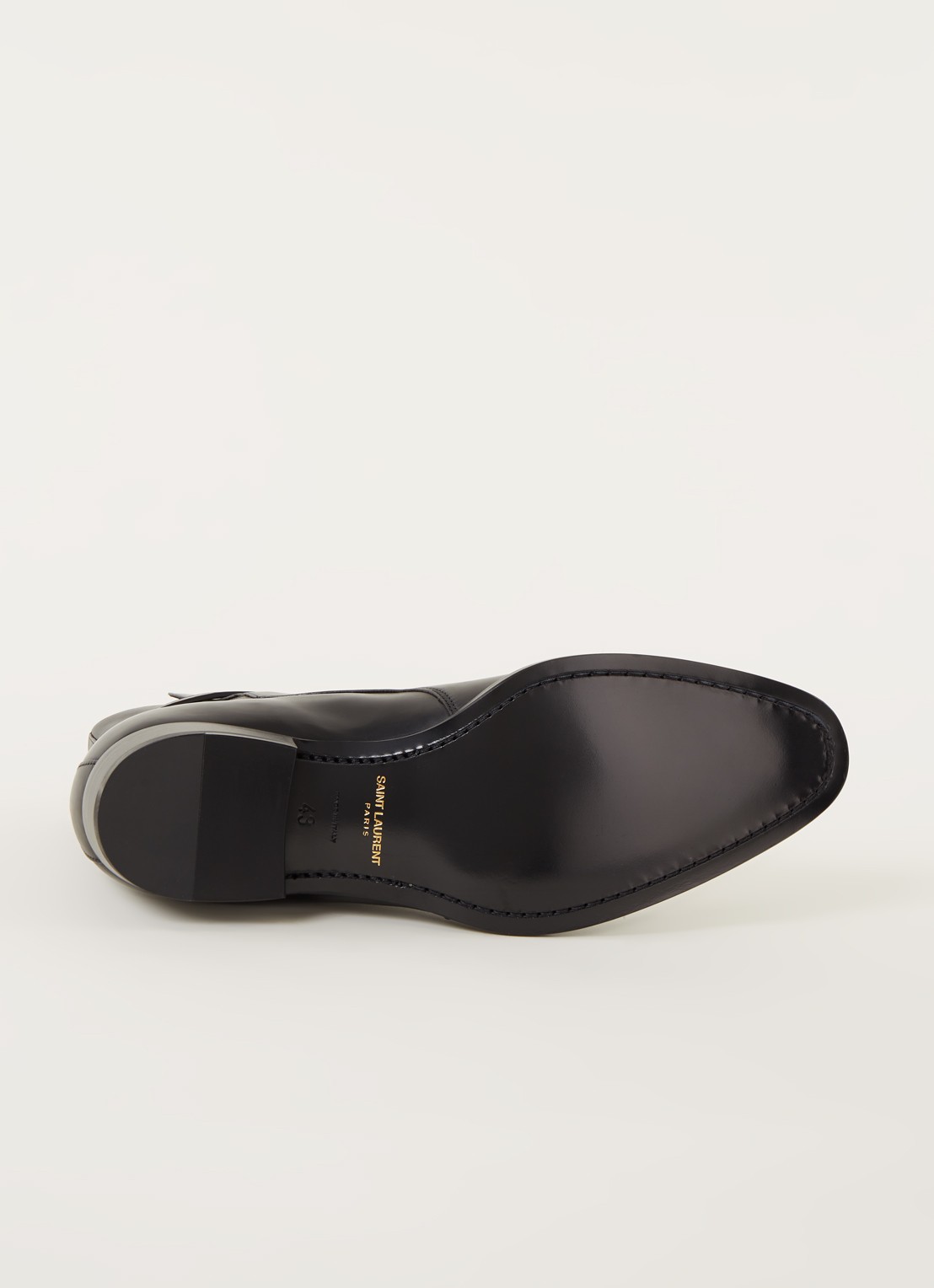 Saint Laurent Wyatt Jodhpur enkellaars van kalfsleer - detail 5 zwart