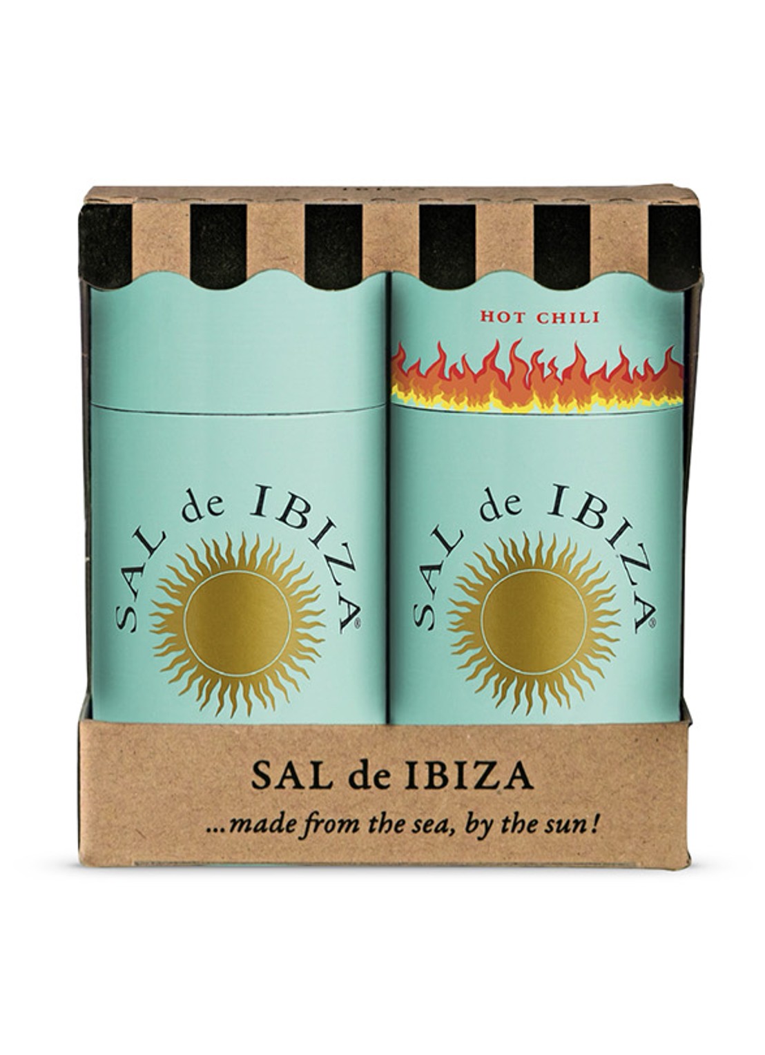 Sal de Ibiza  Duo Beach Pure & Chili zeezout 200 gram - voorkant undefined