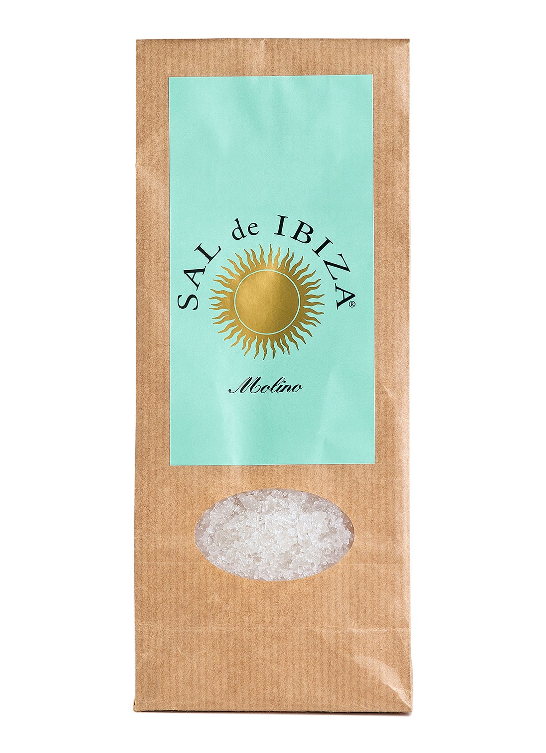 Sal de Ibiza Molino zeezout navulling voor zoutmolen 500 gram - voorkant undefined