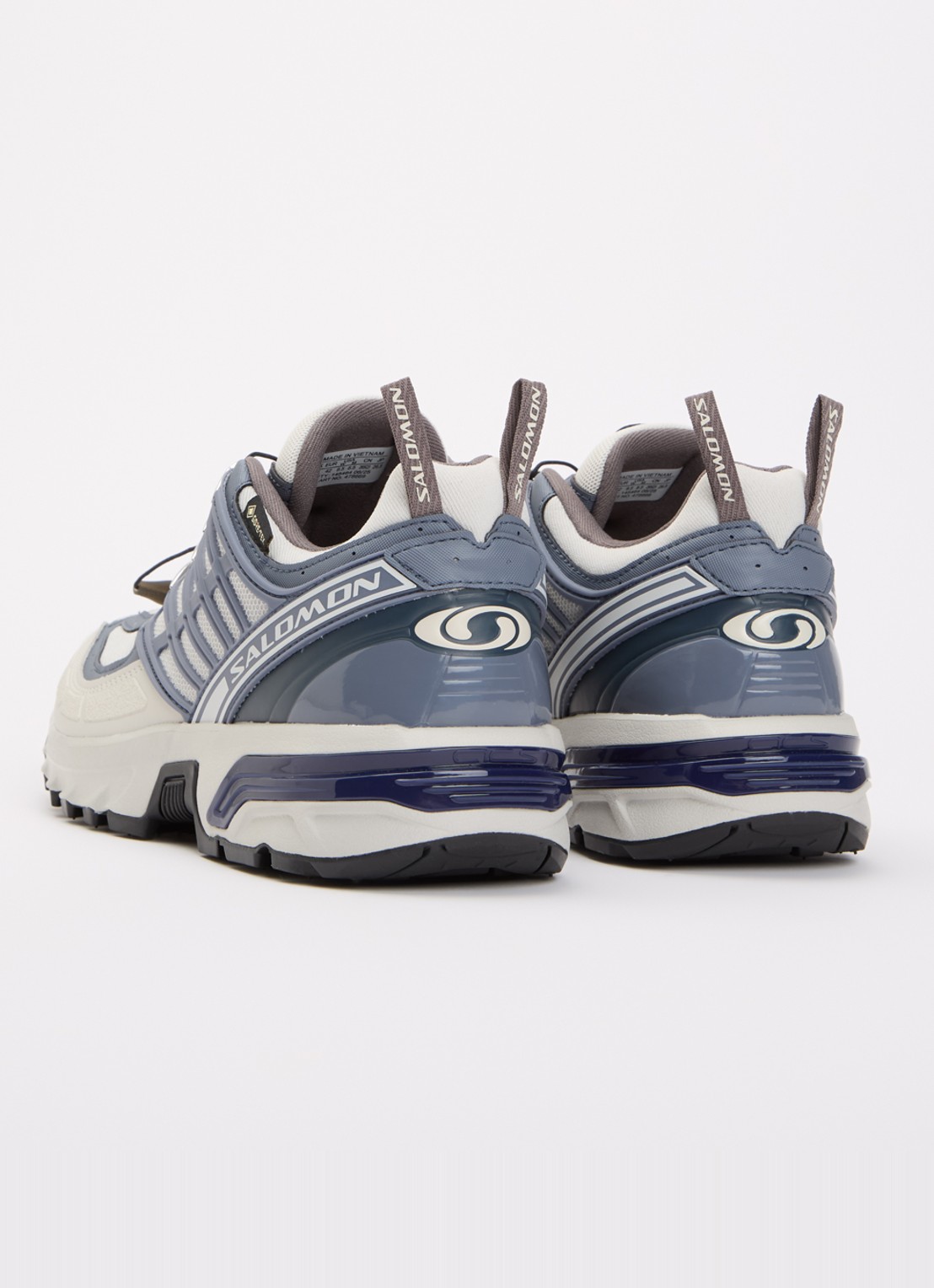 Salomon ACS Pro GTX sneaker met mesh details - achterkant 4 blauwgrijs