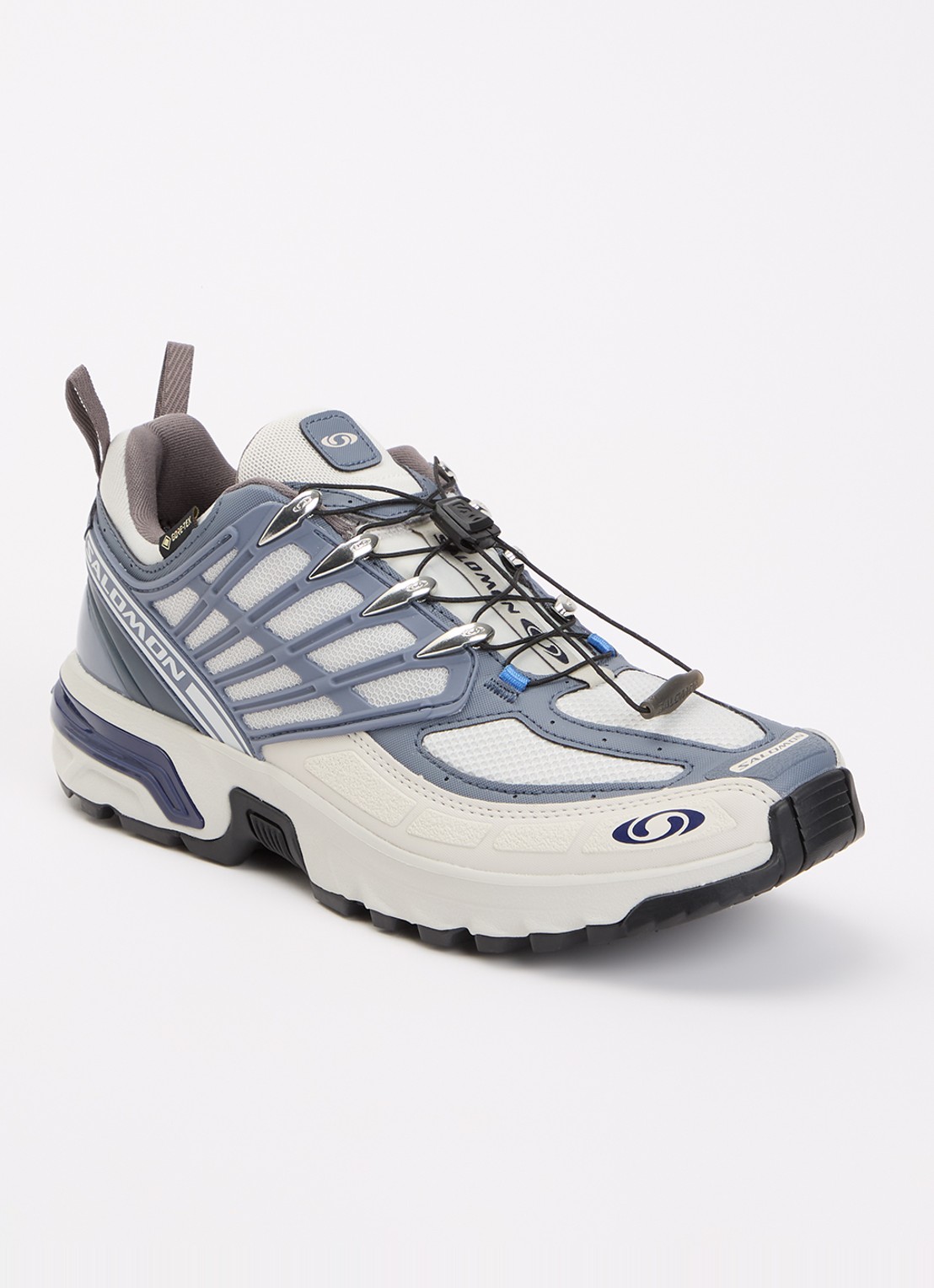 Salomon ACS Pro GTX sneaker met mesh details - voorkant 5 blauwgrijs