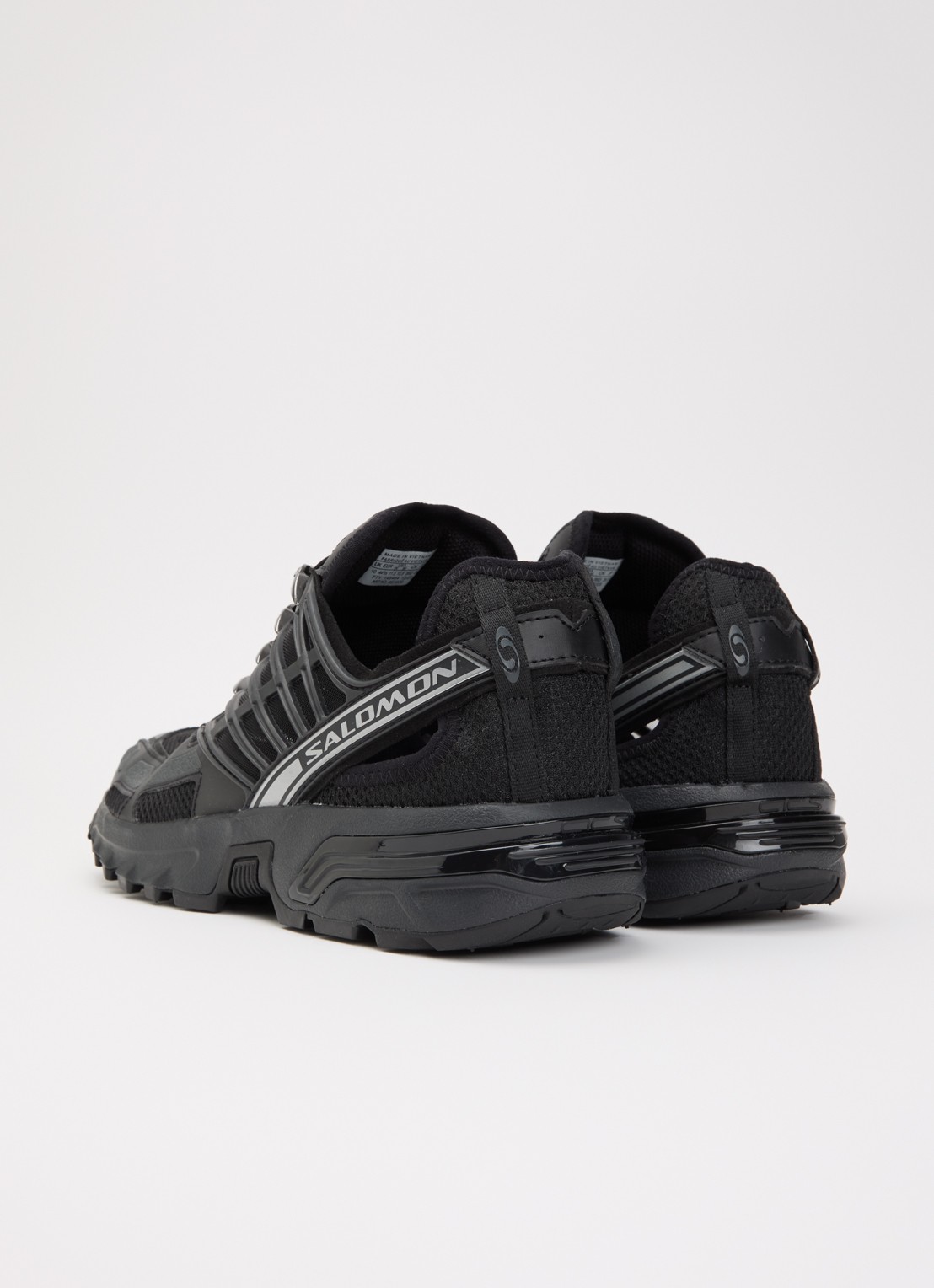 Salomon Acs Pro Shell sneaker van mesh met logo - achterkant zwart