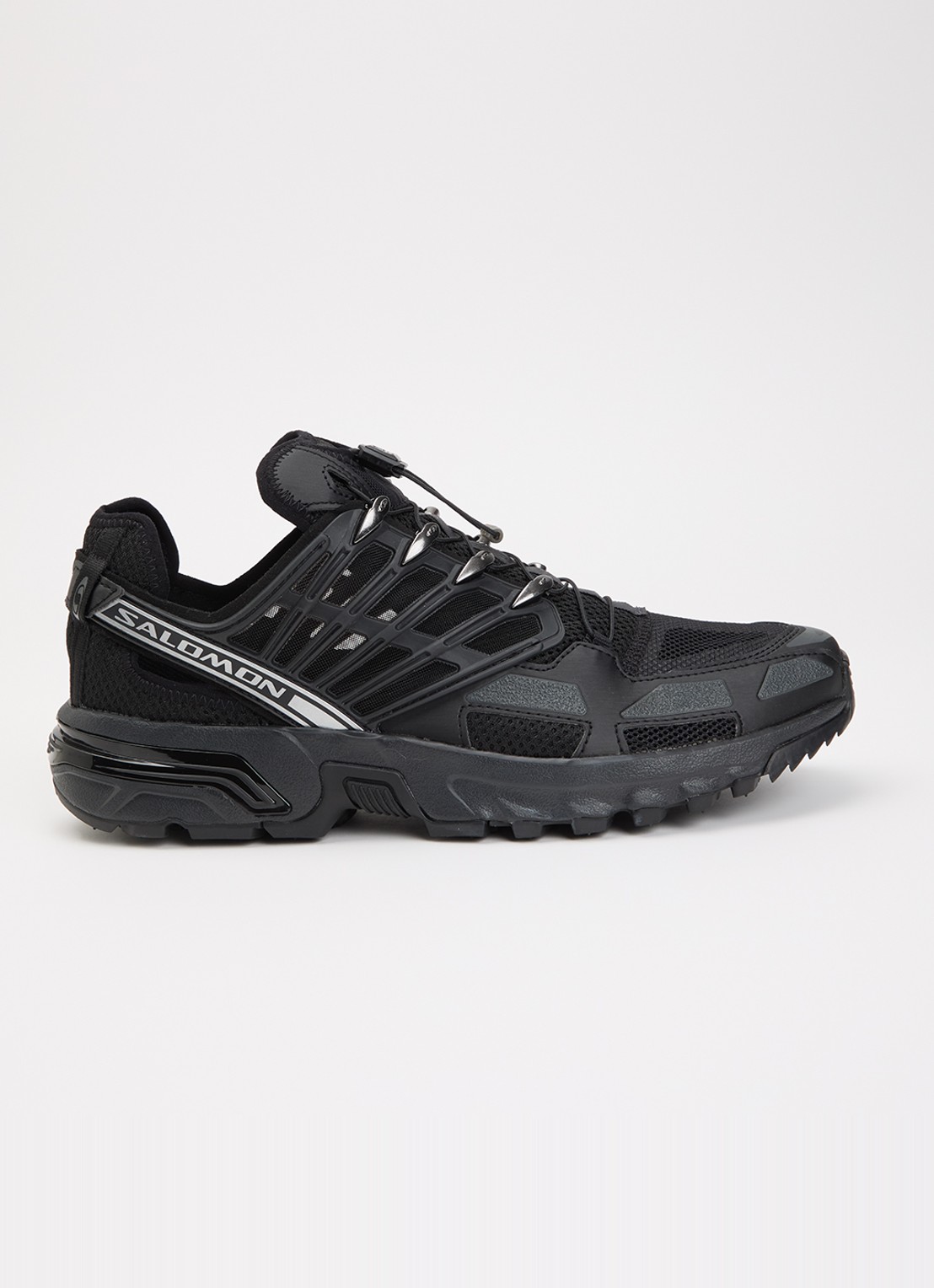 Salomon Acs Pro Shell sneaker van mesh met logo - voorkant 2 zwart