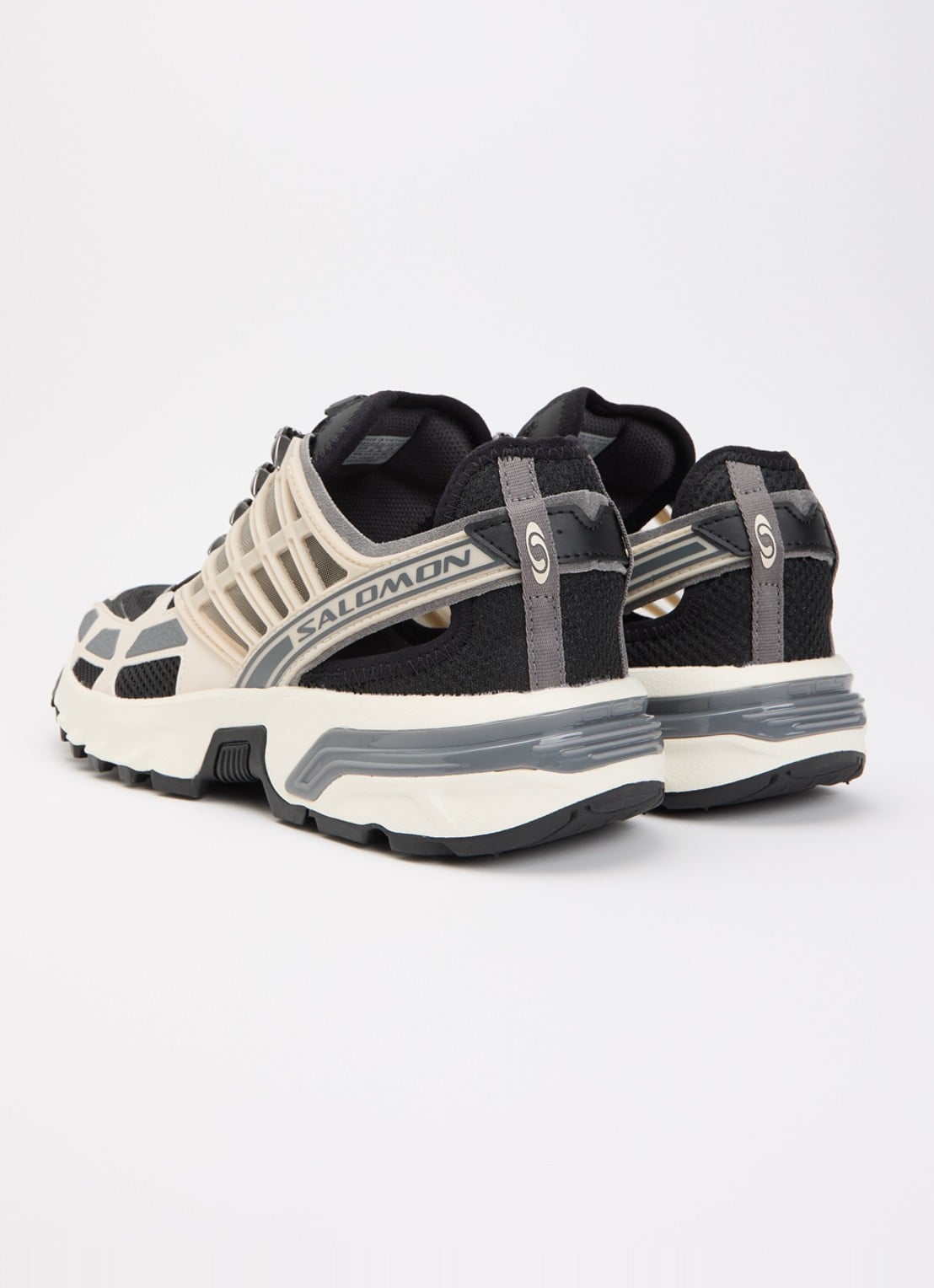 Salomon Acs Pro Shell sneaker van mesh met logo - achterkant 5 grijs