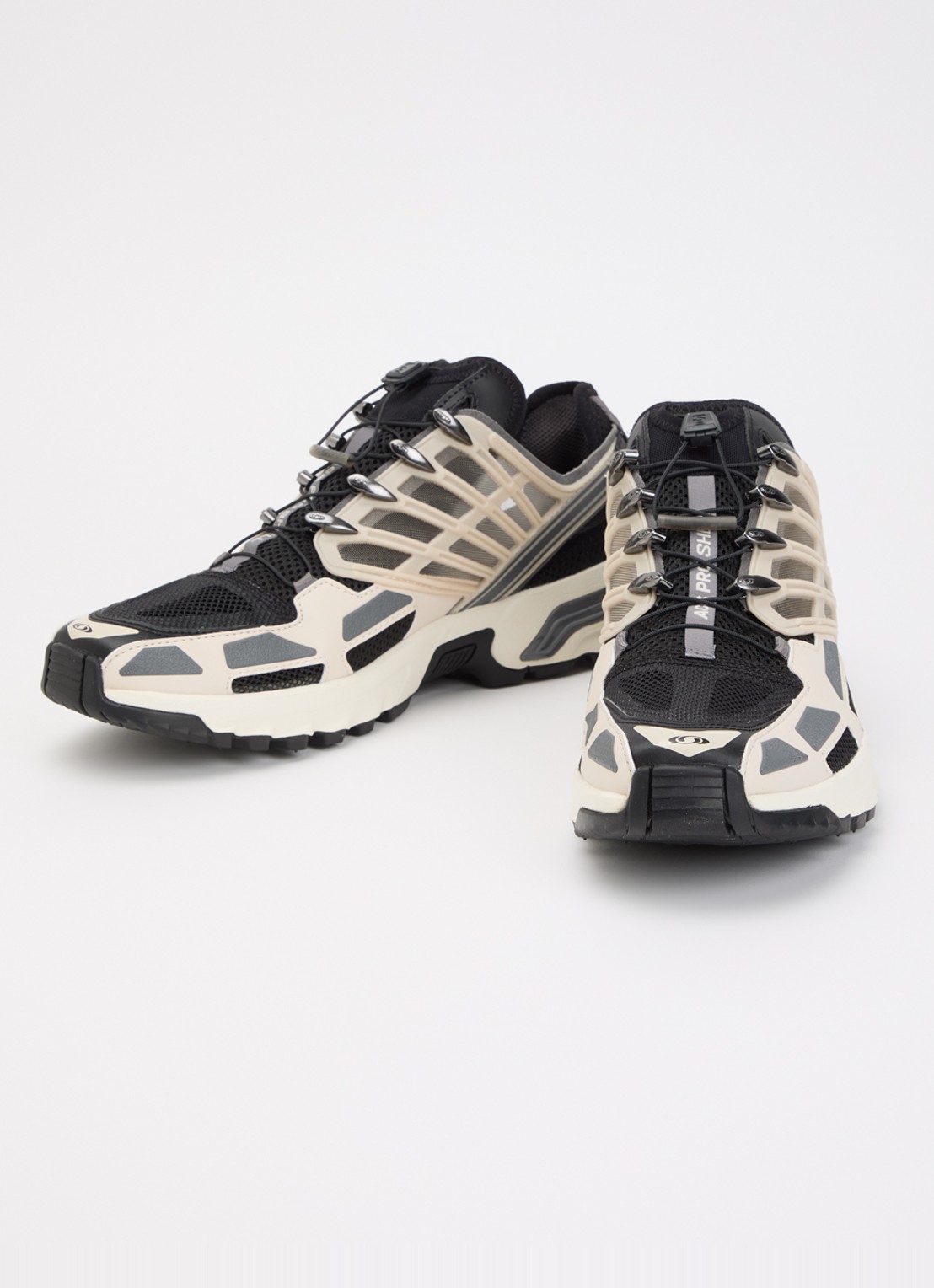 Salomon Acs Pro Shell sneaker van mesh met logo - detail 2 grijs