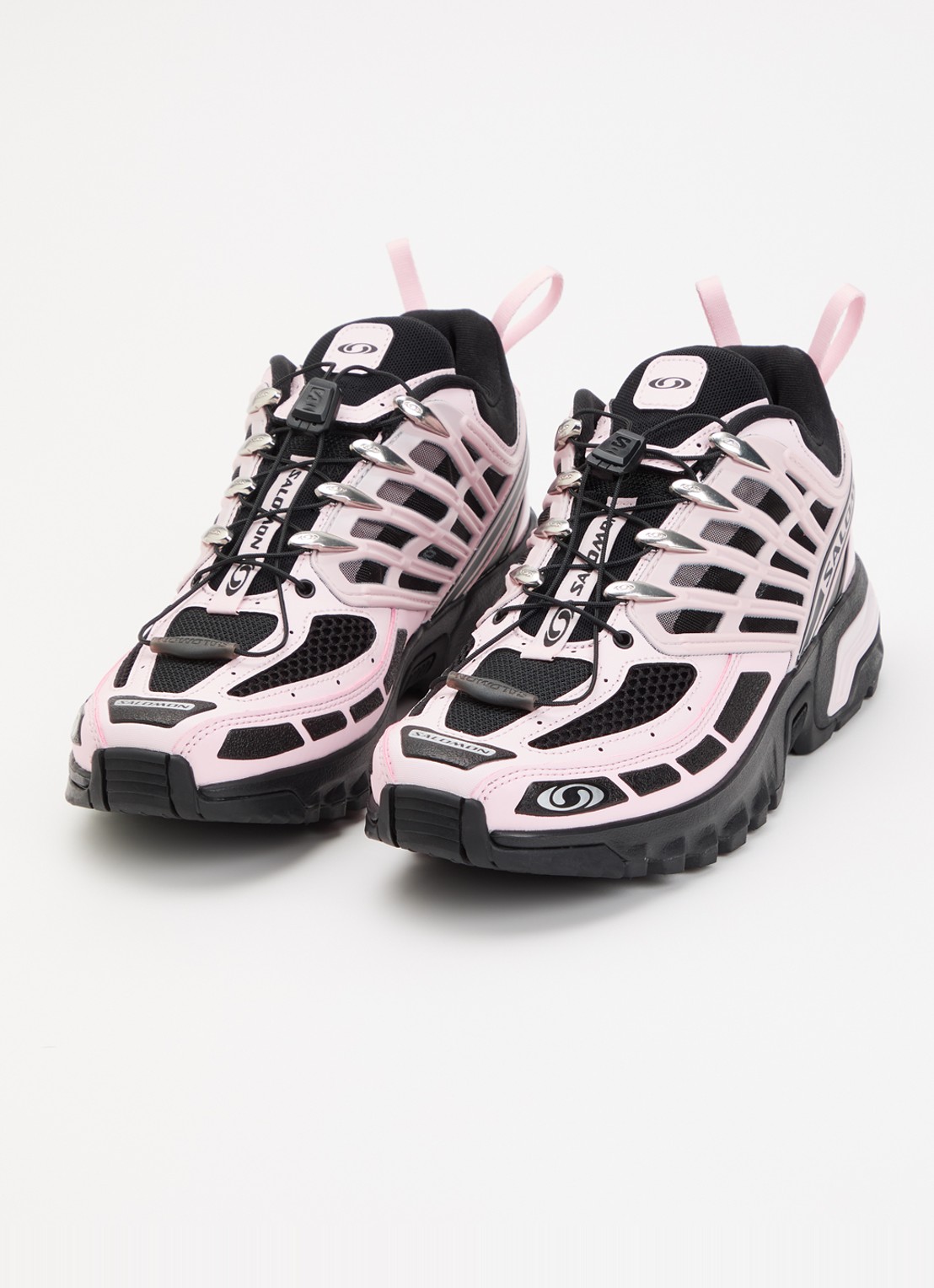 Salomon ACS Pro sneaker van mesh - detail lichtroze