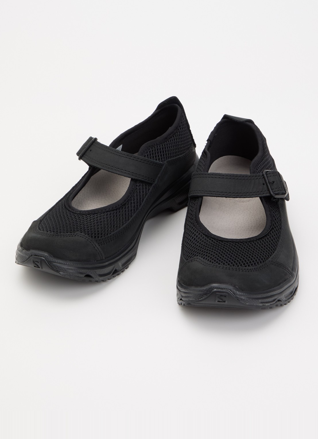 Salomon RX Marie-Jeanne sneaker van mesh met leren details - detail zwart