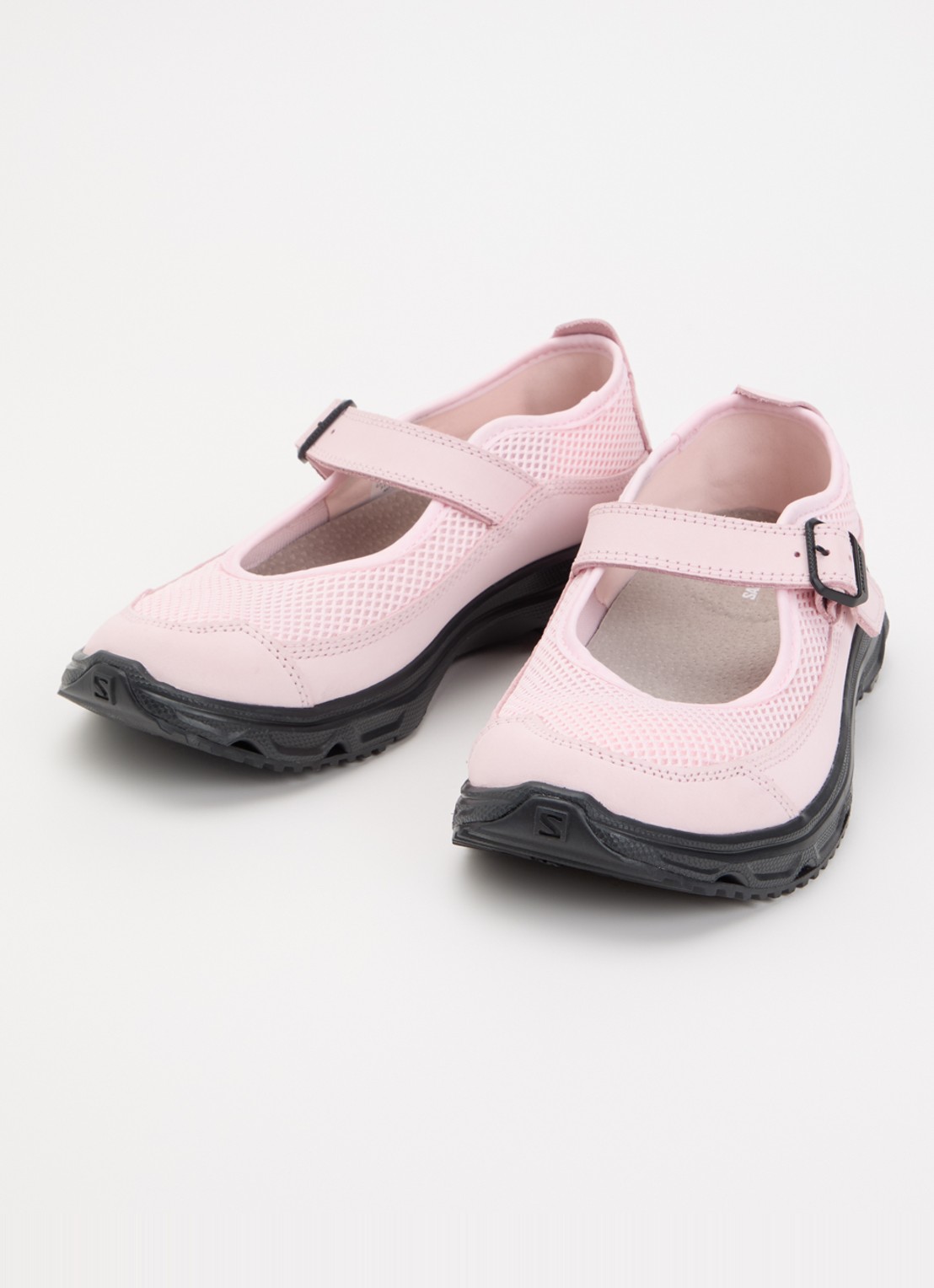 Salomon RX Marie-Jeanne sneaker van mesh met leren details - detail lichtroze