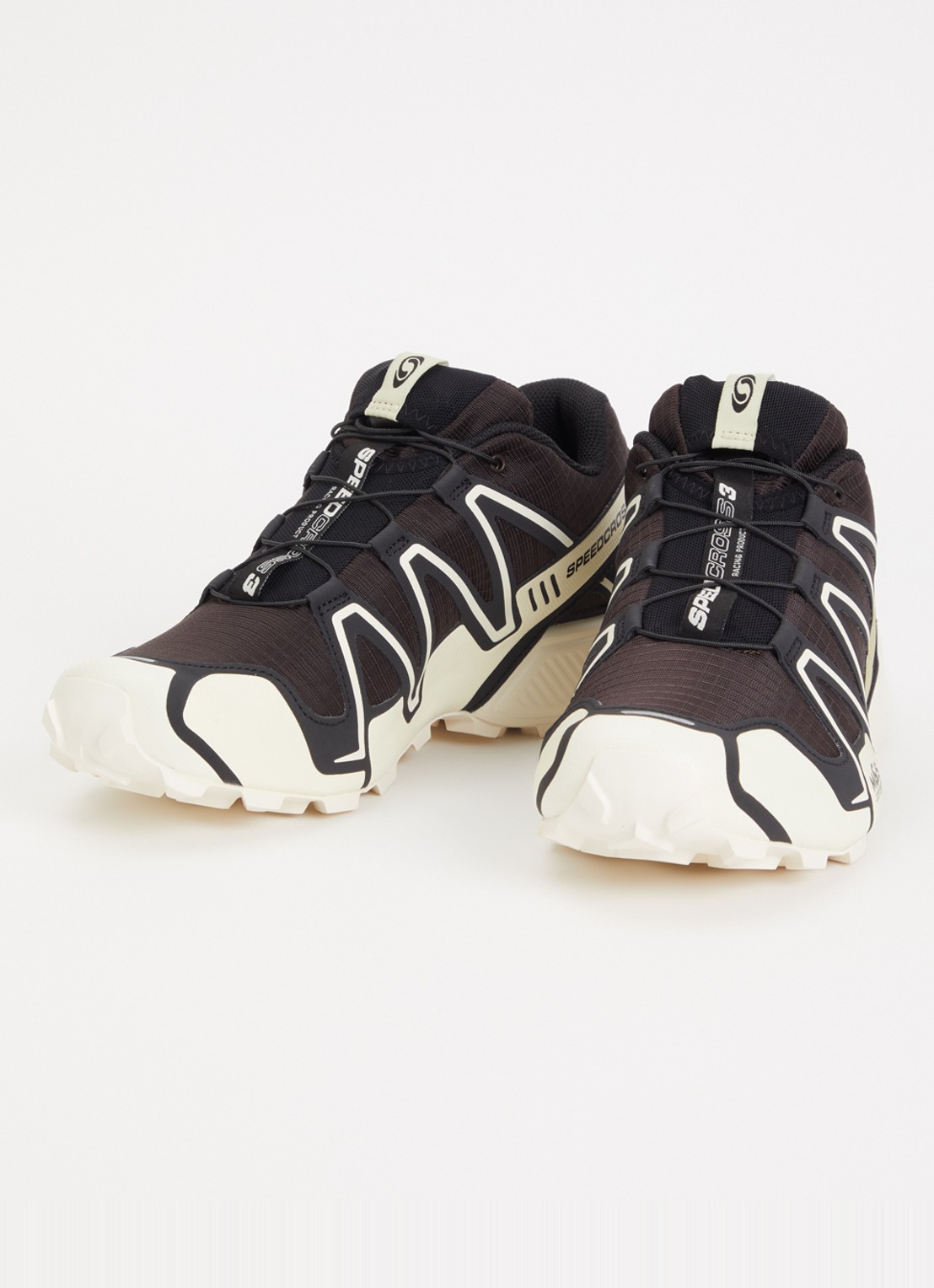 Salomon Speedcross 3 sneaker met details van mesh - detail 2 zwart