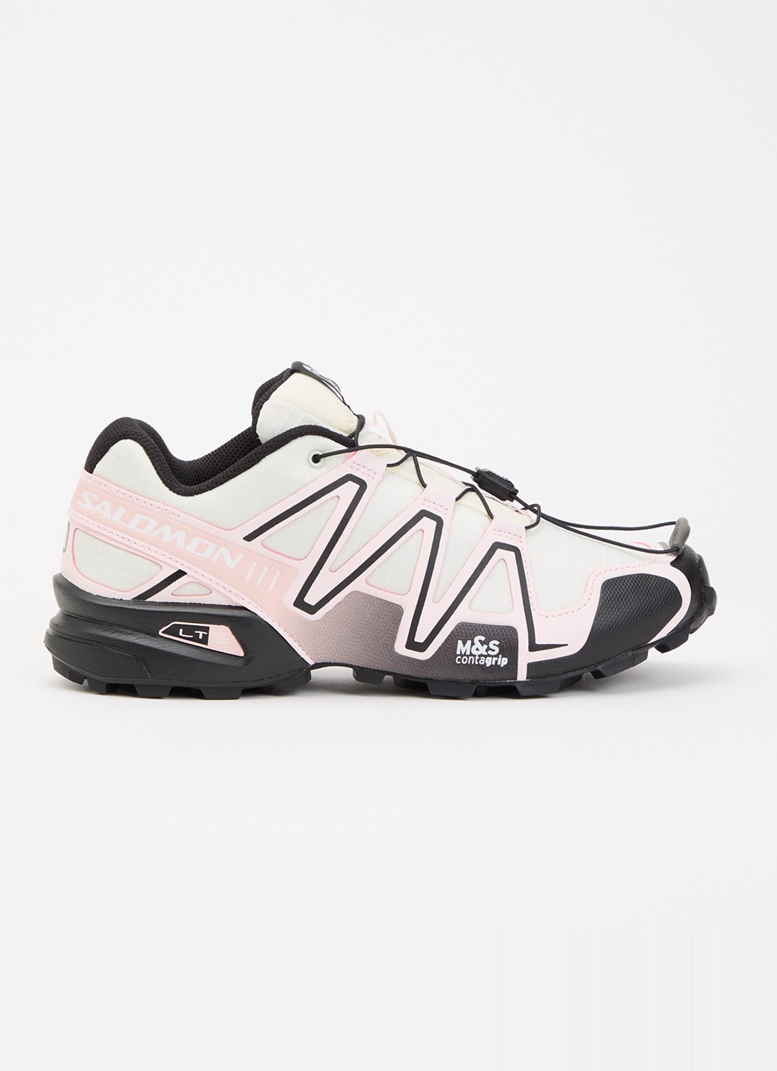 Salomon Speedcross 3 sneaker met mesh details - voorkant 2 lichtroze
