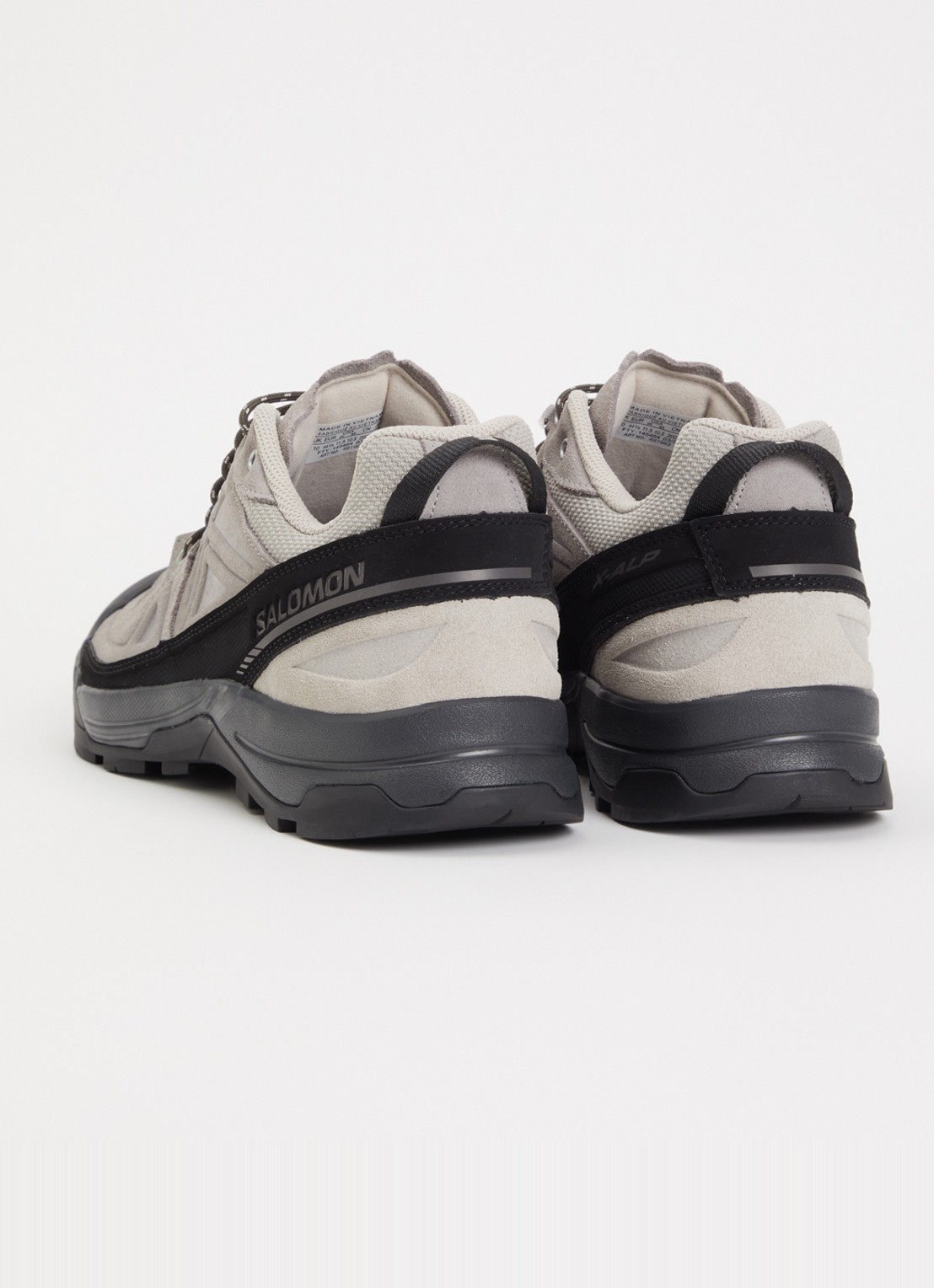Salomon X-ALP sneaker met details van suède - achterkant 4 grijs