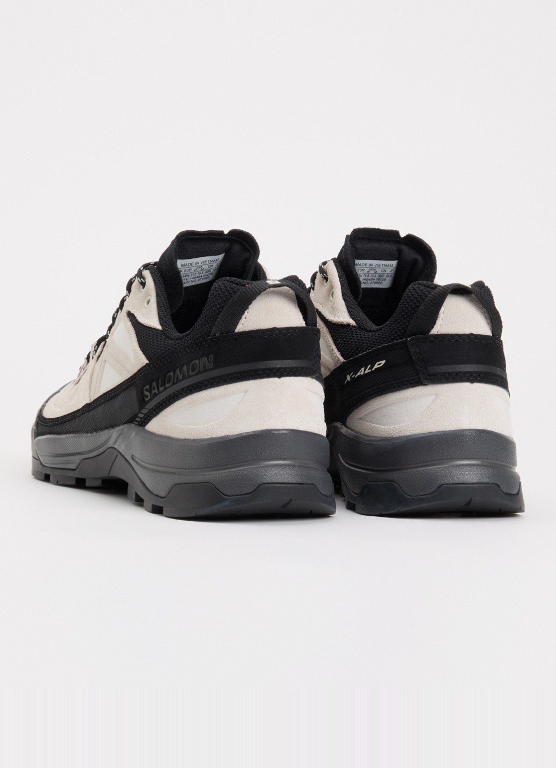 Salomon X-Alp sneaker met suède details - achterkant 5 zwart