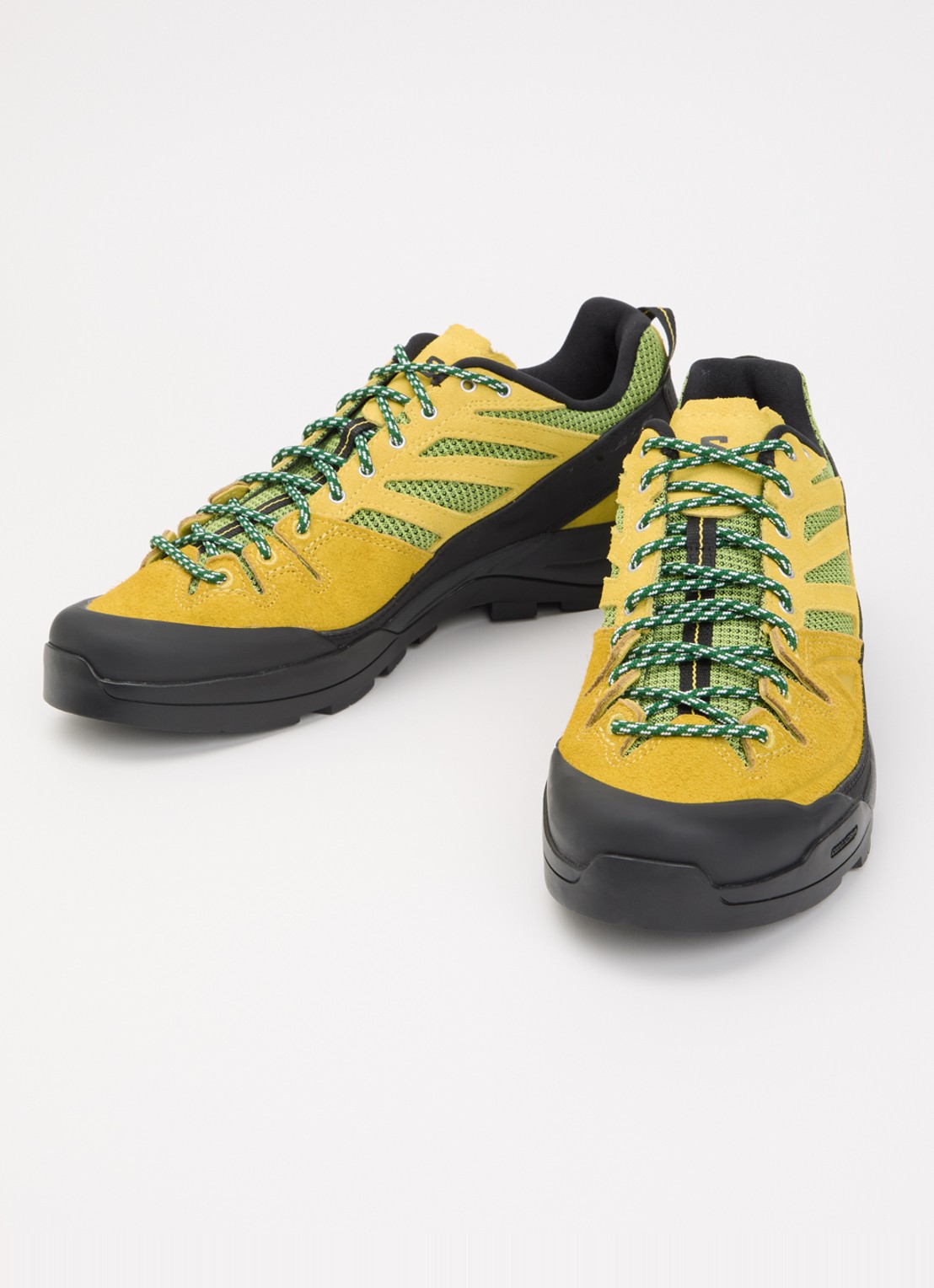 Salomon X-Alp Woven sneaker van suède met mesh details  - detail 3 okergeel