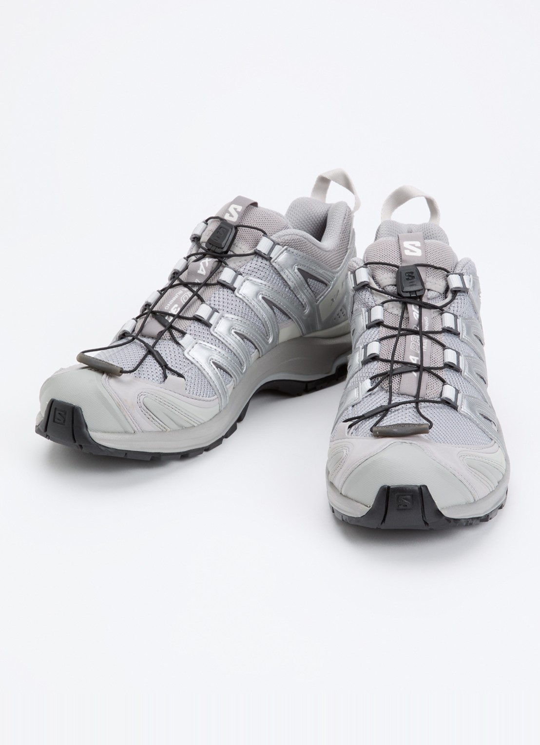 Salomon XA Pro 3D sneaker met details van mesh - detail 5 grijs
