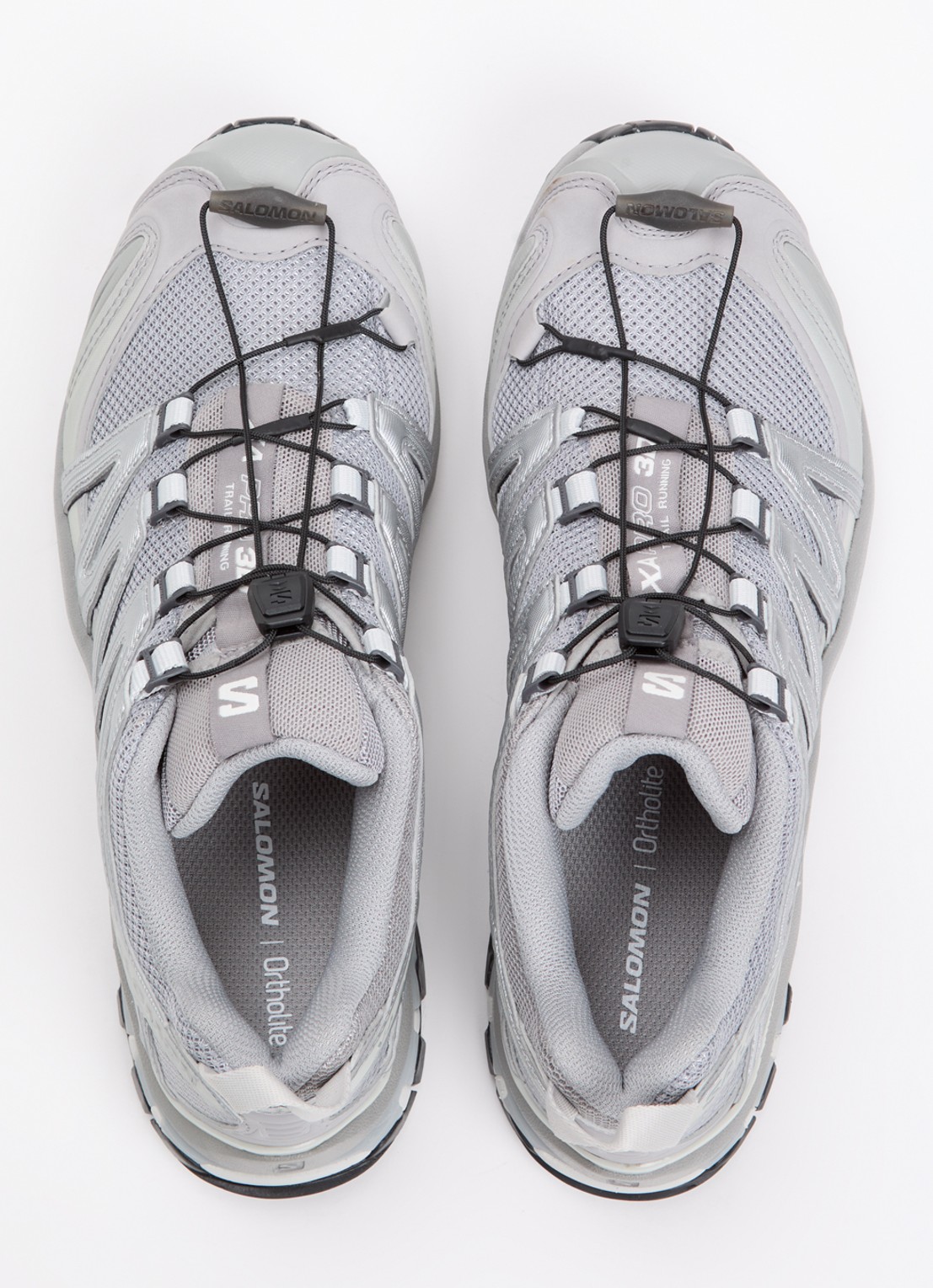 Salomon XA Pro 3D sneaker met details van mesh - detail 6 grijs