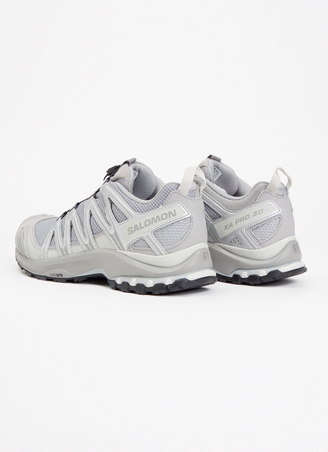 Salomon XA Pro 3D sneaker met details van mesh - achterkant 2 grijs