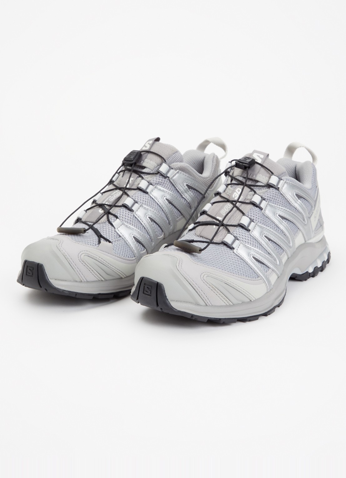 Salomon XA Pro 3D sneaker met details van mesh - detail 8 grijs