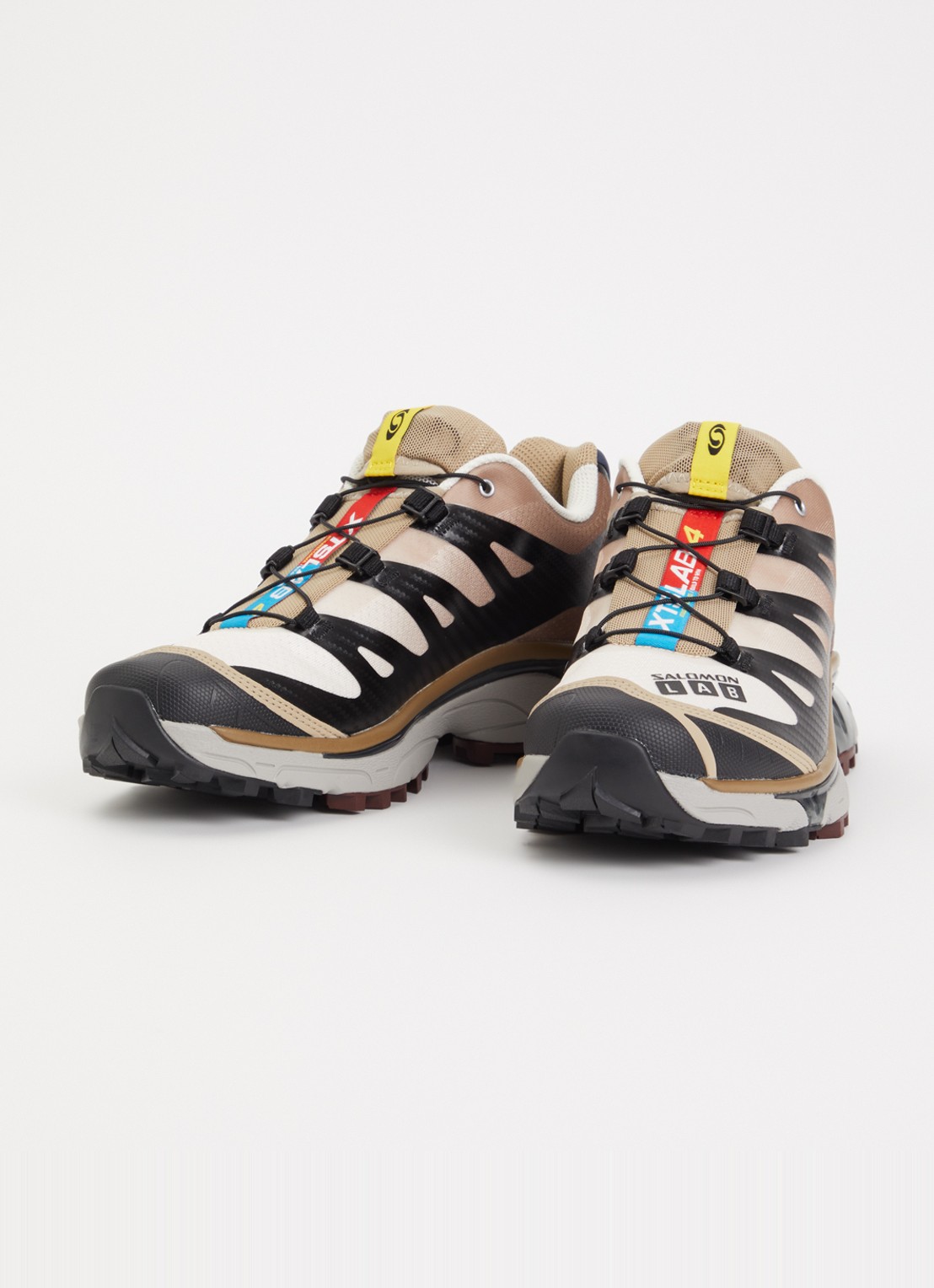 Salomon XT-4 OG sneaker met details van mesh - detail bruin