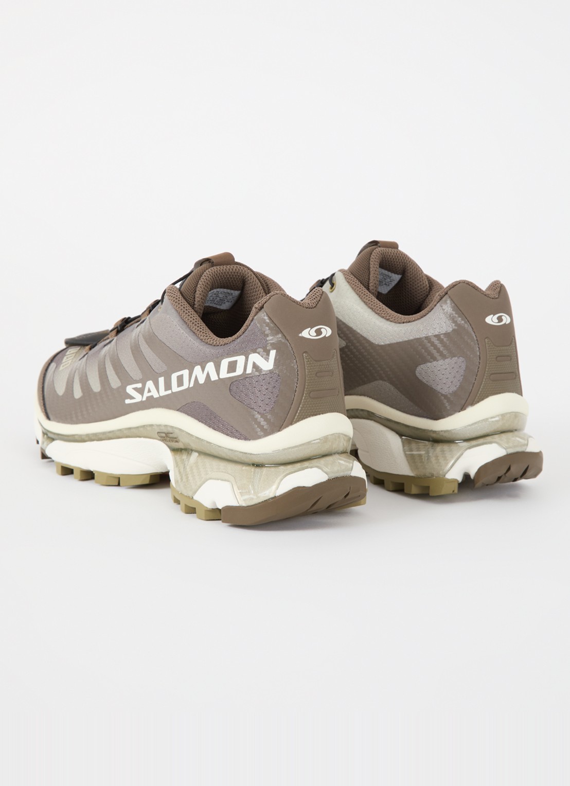 Salomon XT-4 OG sneaker met mesh details - achterkant olijfgroen