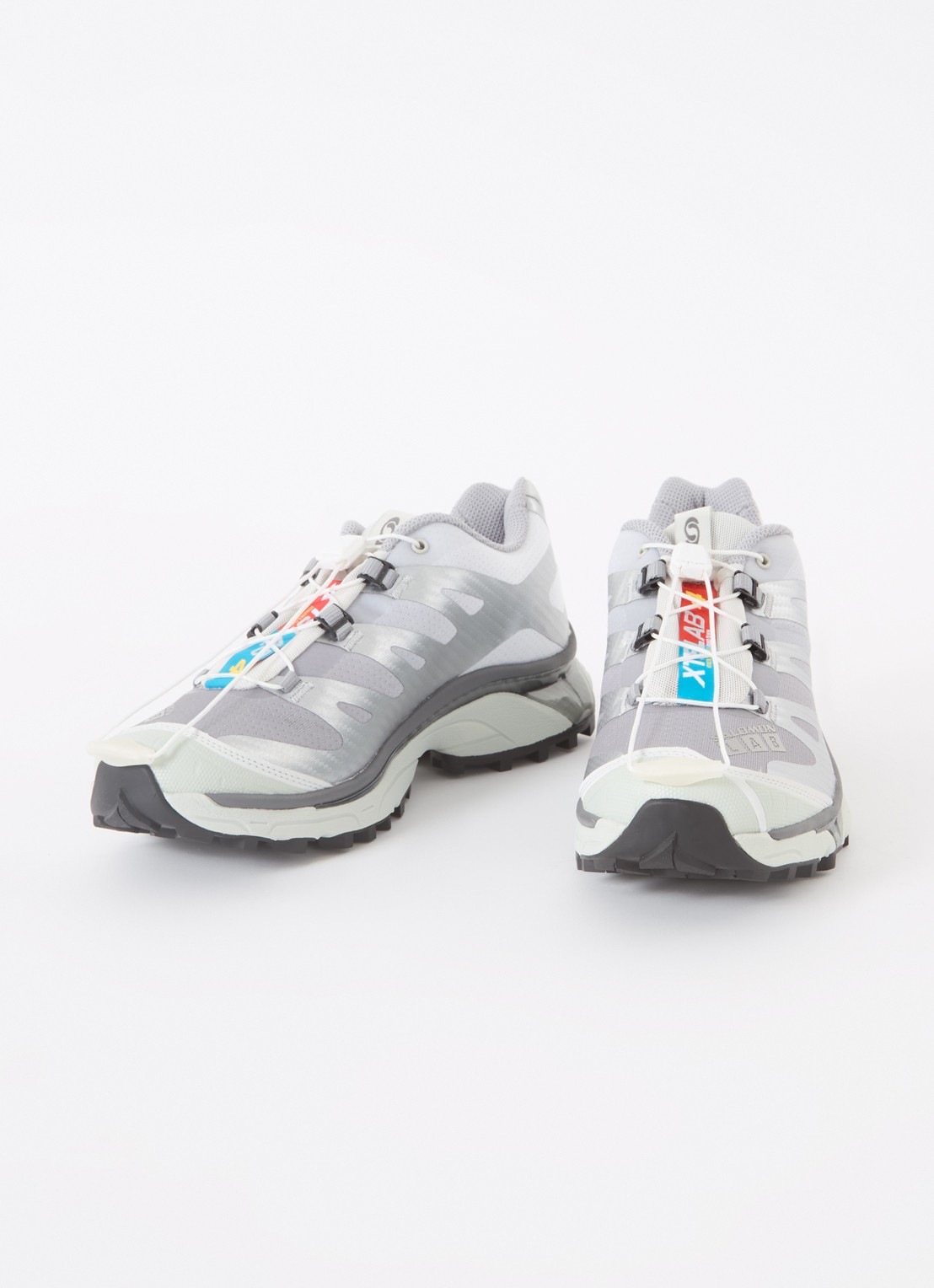 Salomon XT-4 OG sneaker met mesh details - detail 2 zilver